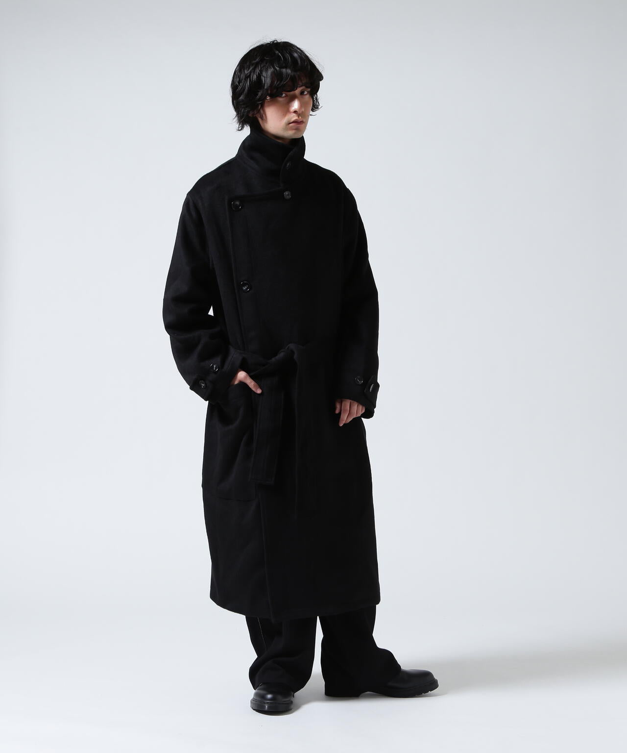 GEN_DAI/ゲンダイ/WOOL WRAP COAT
