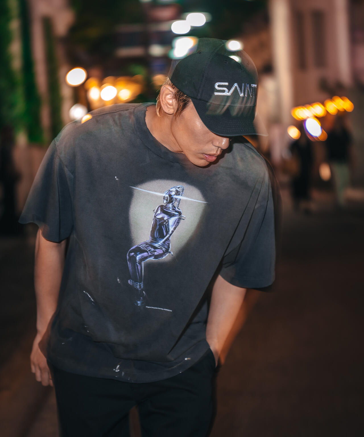 SAINT MICHAEL/セントマイケル/SRYM_CAP/SAINT SORAYAMA/BLACK