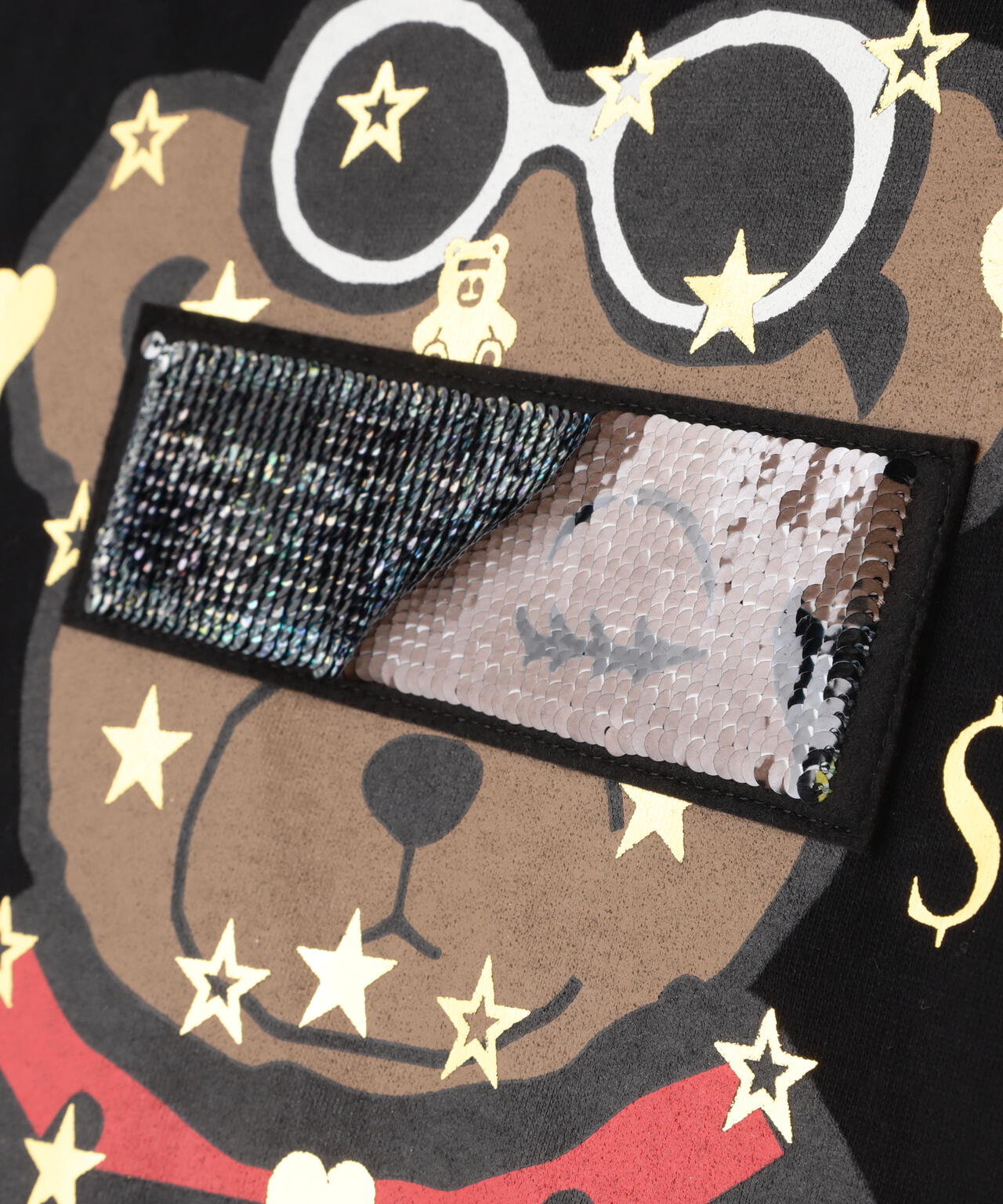 STUD MUFFIN/スタッドマフィン/BEAR シークイン SS TEE