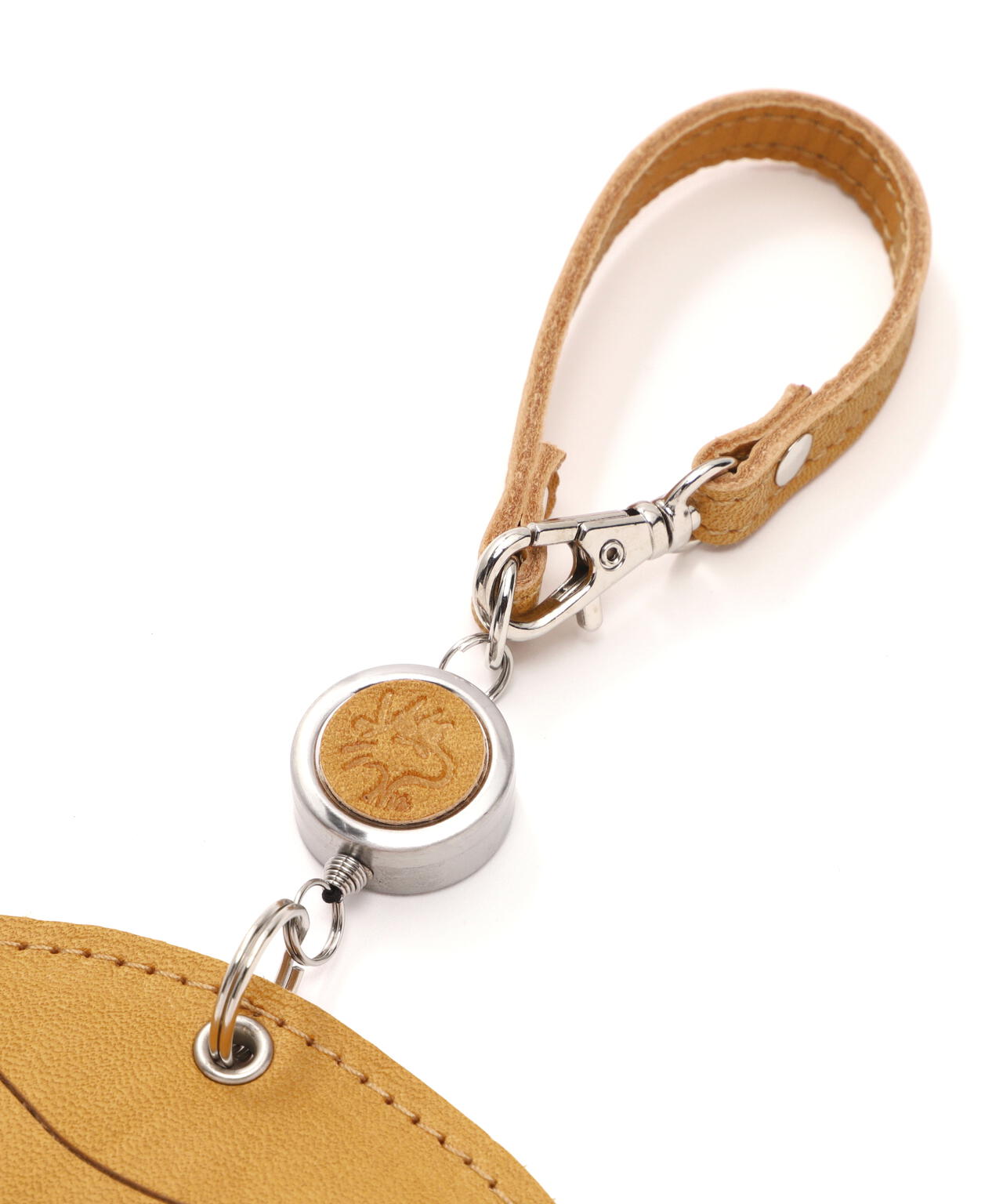 SNOOPY LEATHER COLLECTION/スヌーピーレザーコレクション/リール付きパスケース