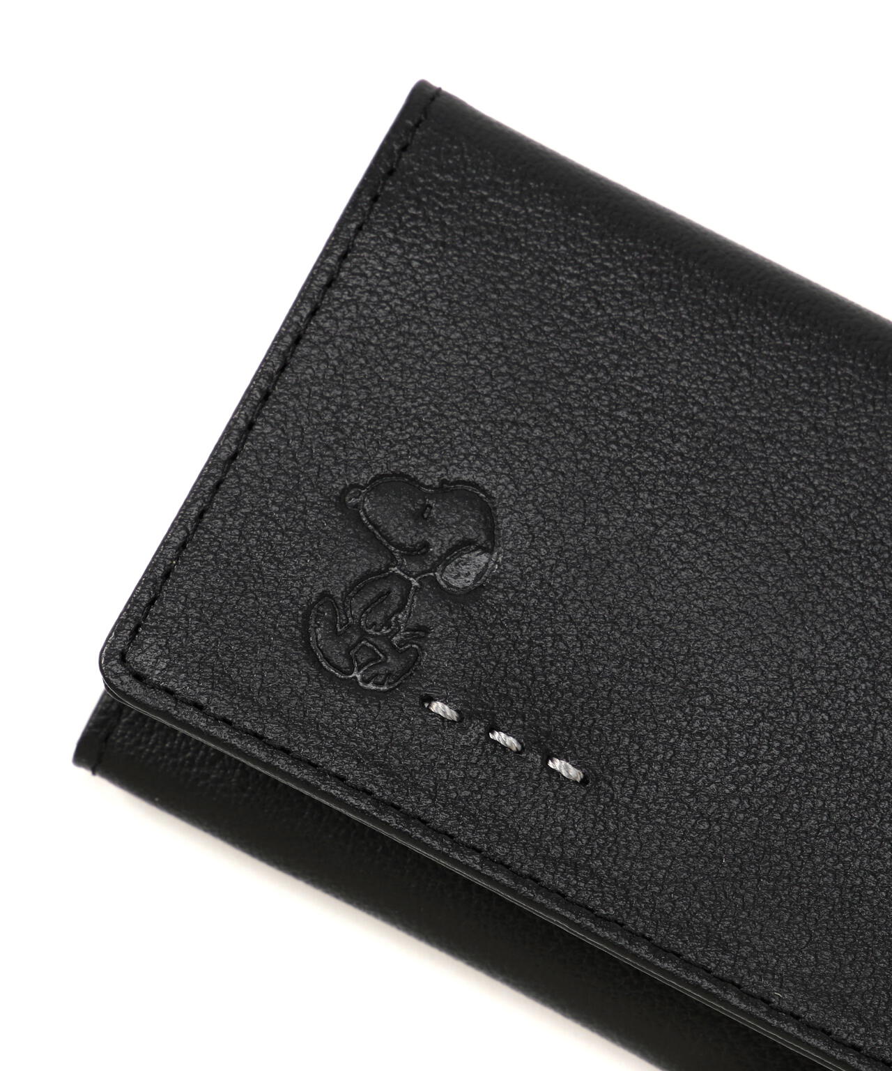 SNOOPY LEATHER COLLECTION/スヌーピーレザーコレクション/ステッチシリーズ Ｆ付パスケース