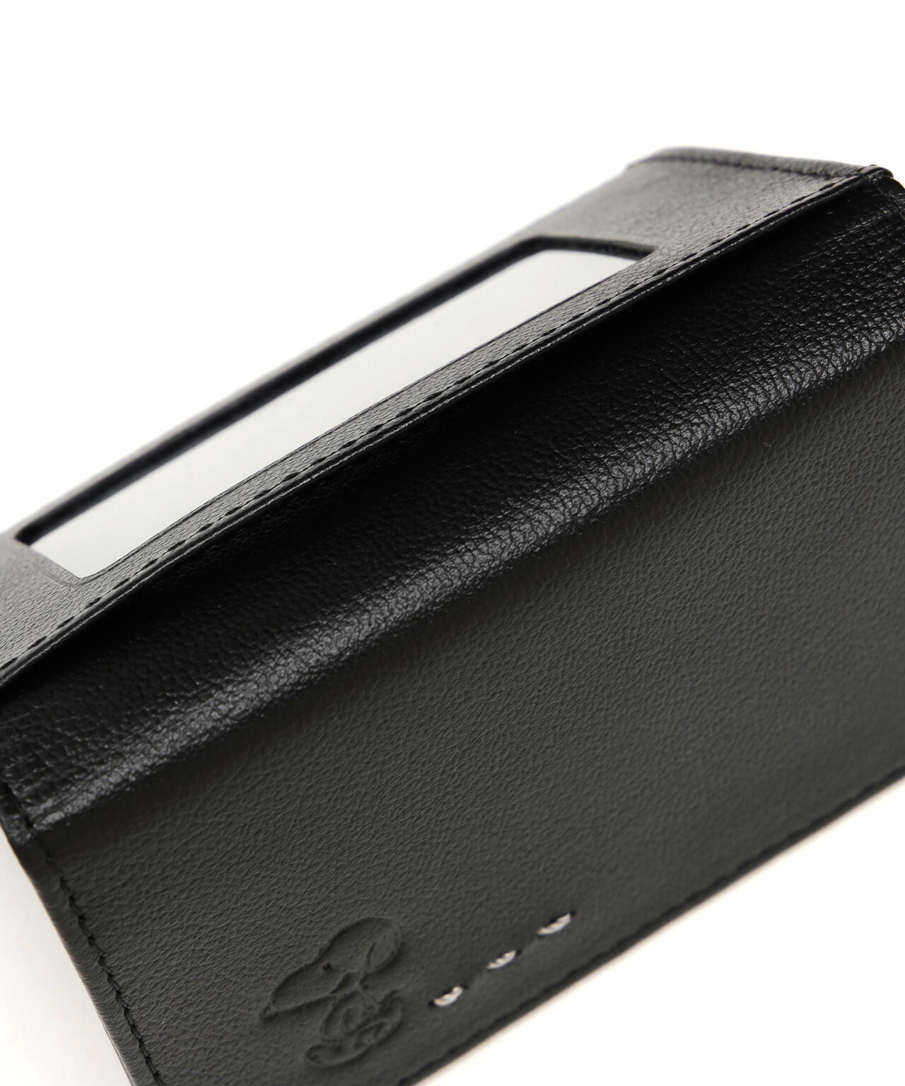 SNOOPY LEATHER COLLECTION/スヌーピーレザーコレクション/ステッチシリーズ Ｆ付パスケース
