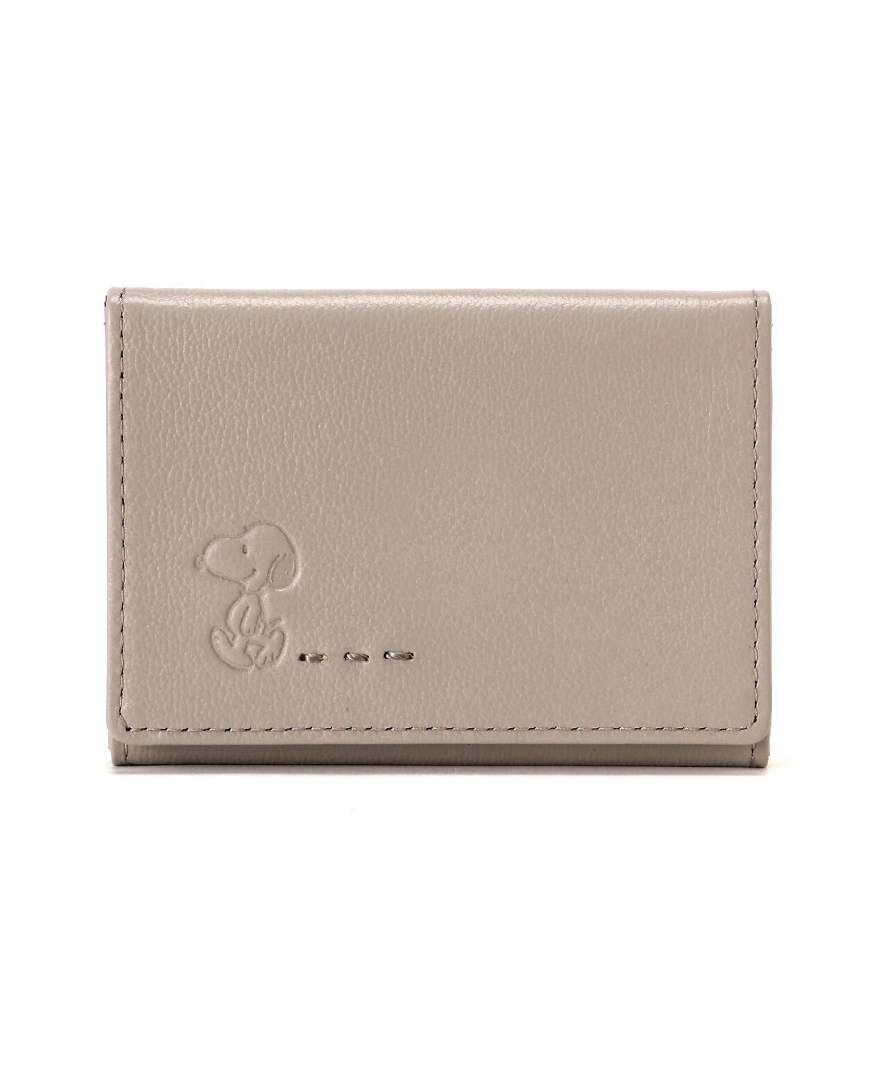 SNOOPY LEATHER COLLECTION/スヌーピーレザーコレクション/ステッチシリーズ Ｆ付パスケース