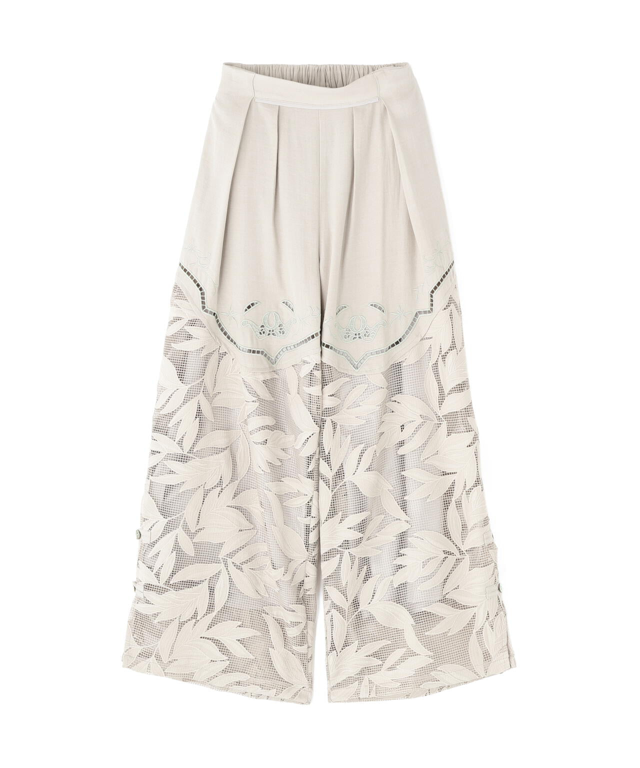 AULA AILA/アウラアイラ/CUTWORK EMBROIDERED PANTS