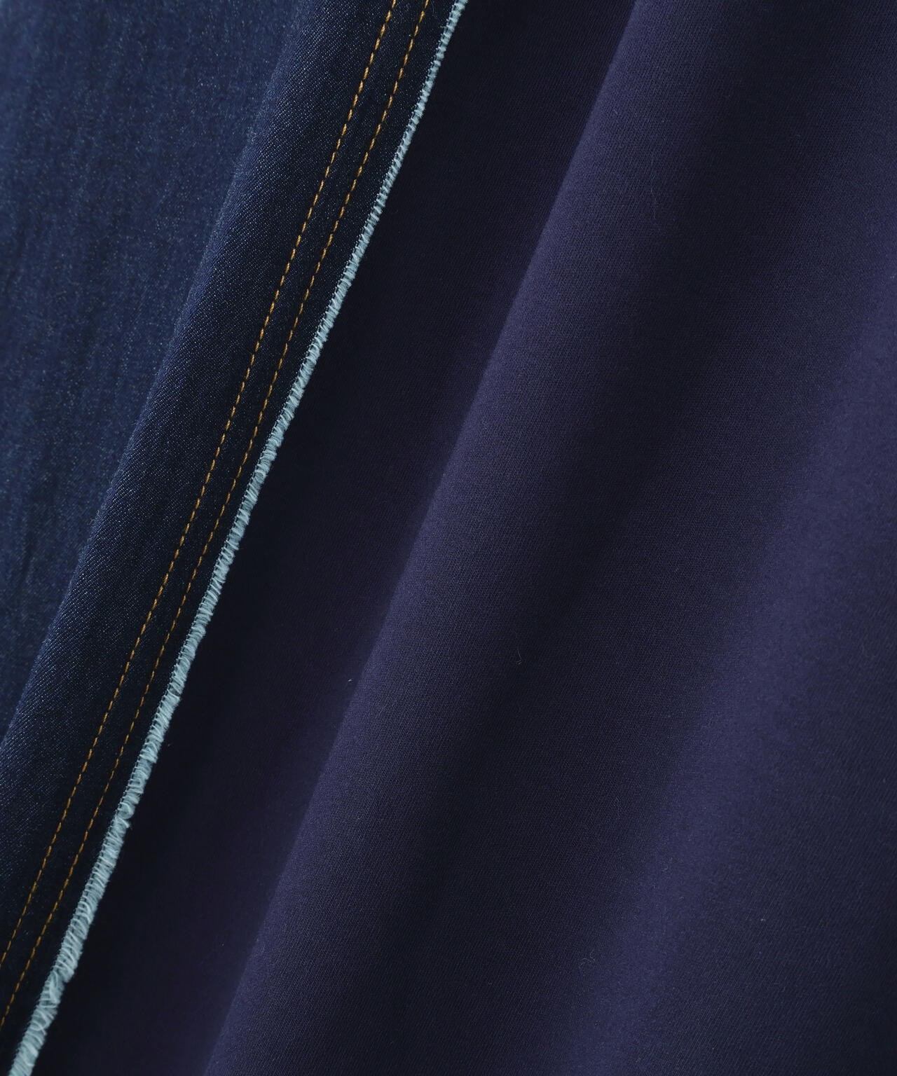 AULA AILA/アウラアイラ/DENIM COMBINATION ONE PIECE