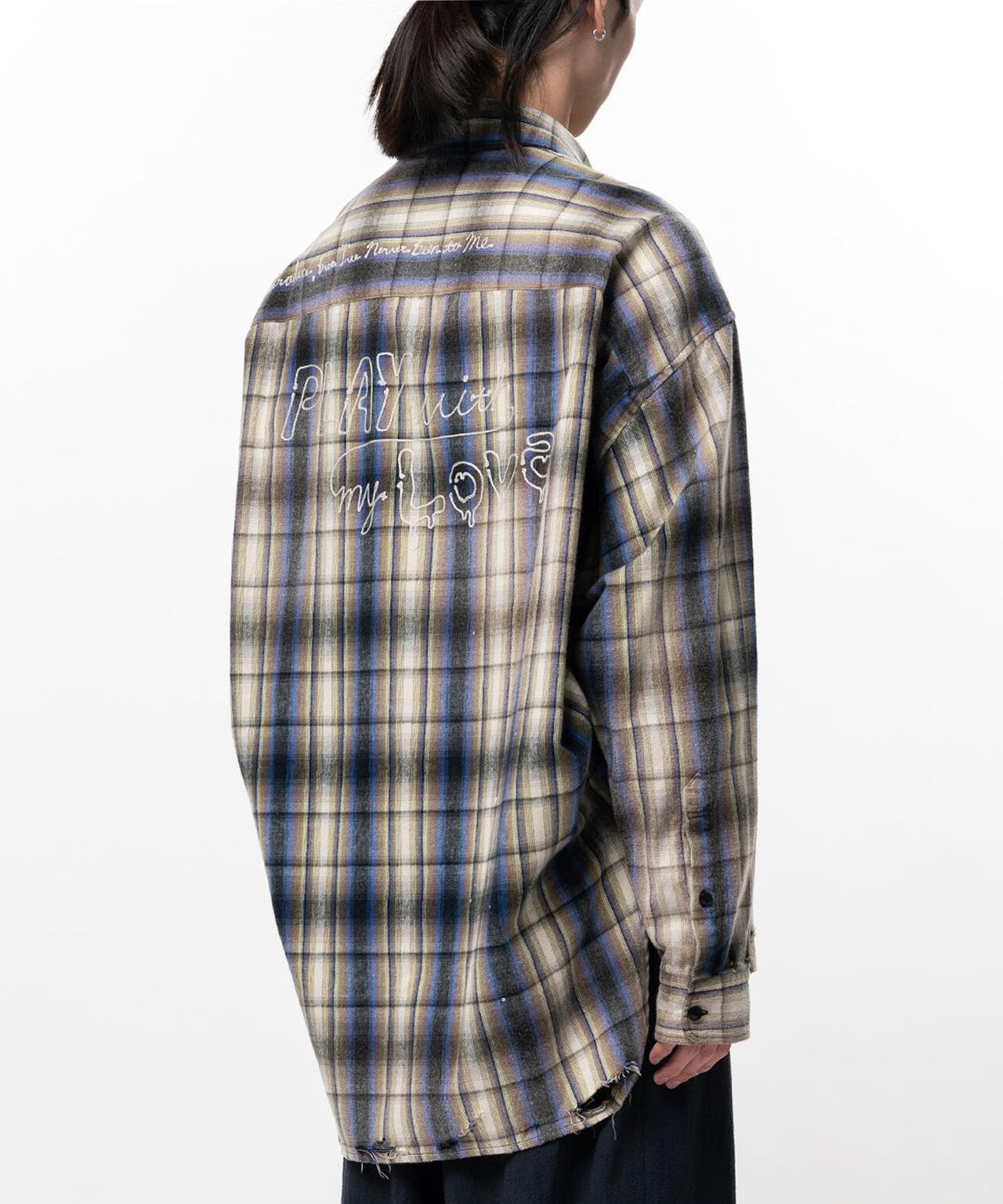 Maison MIHARAYASUHIRO/メゾン ミハラヤスヒロ/VINTAGE LIKE CHECK L/S SHIRT