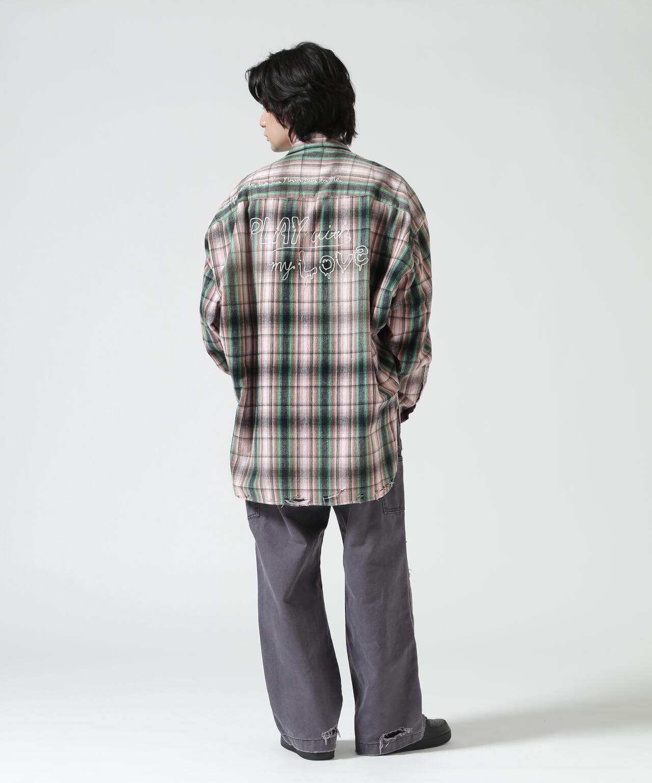 Maison MIHARAYASUHIRO/メゾン ミハラヤスヒロ/VINTAGE LIKE CHECK L/S SHIRT