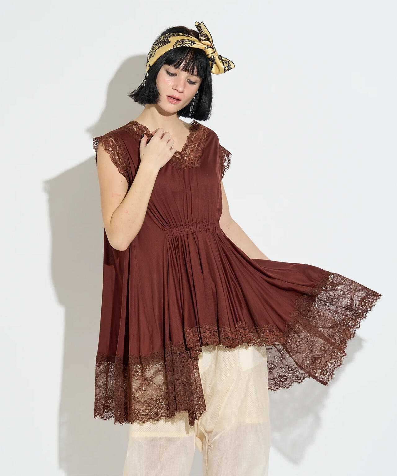 ANNA SUI NYC/アナ スイ エヌワイシー/イレギュラーへムドールチュニック