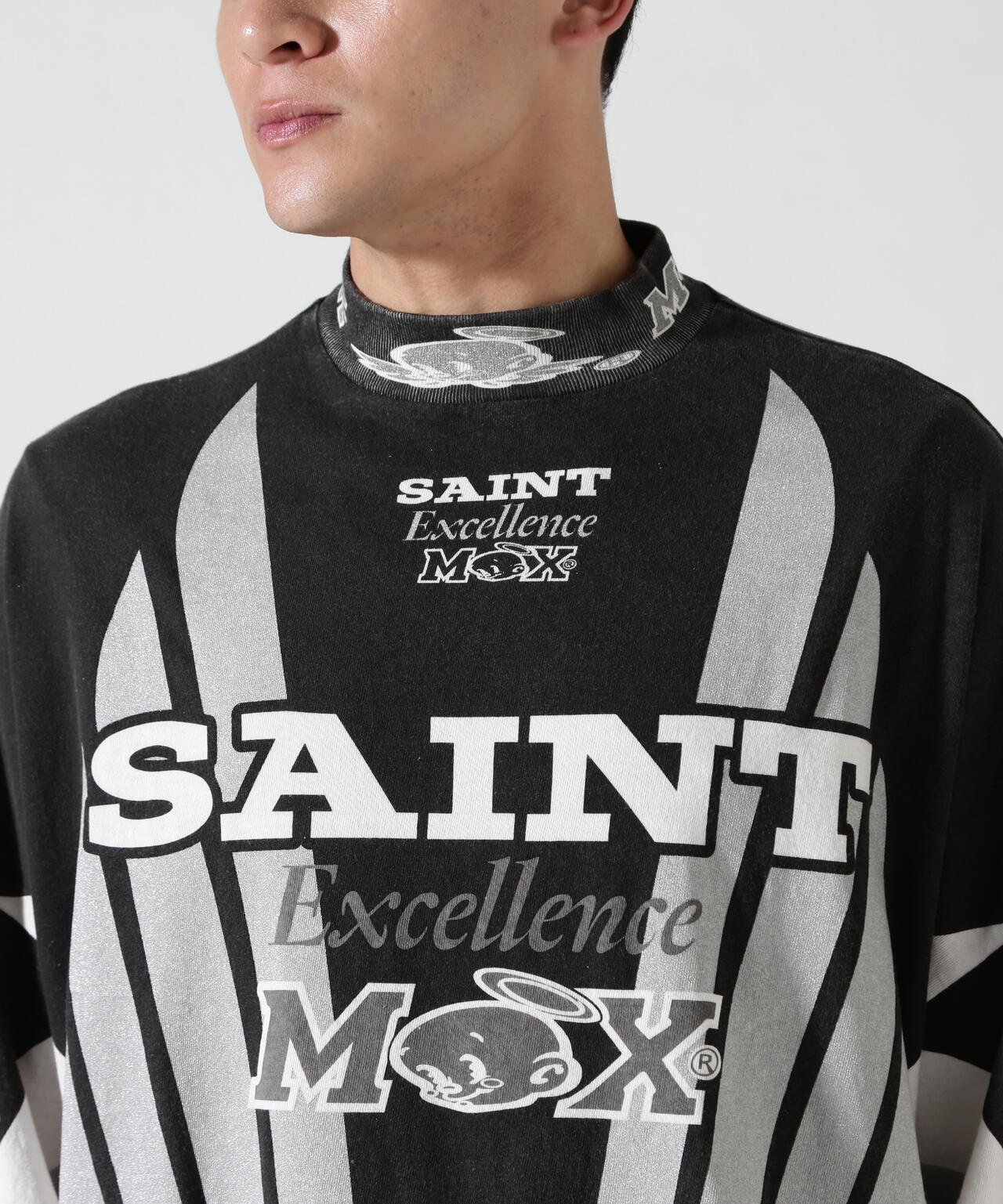 SAINT MICHAEL/セントマイケル/LS T-SHIRT/SAINT MX/BLACK