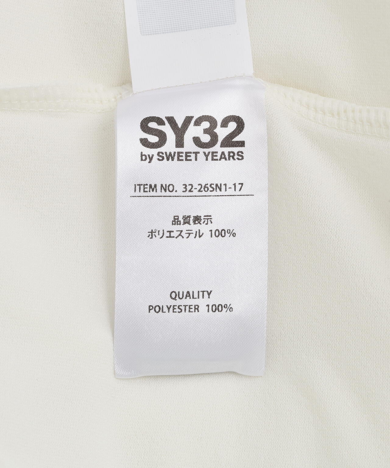 SY32 by SWEET YEARS/エスワイサーティトゥ バイ スィートイヤーズ/NEO SHIELD LOGO L/S TEE