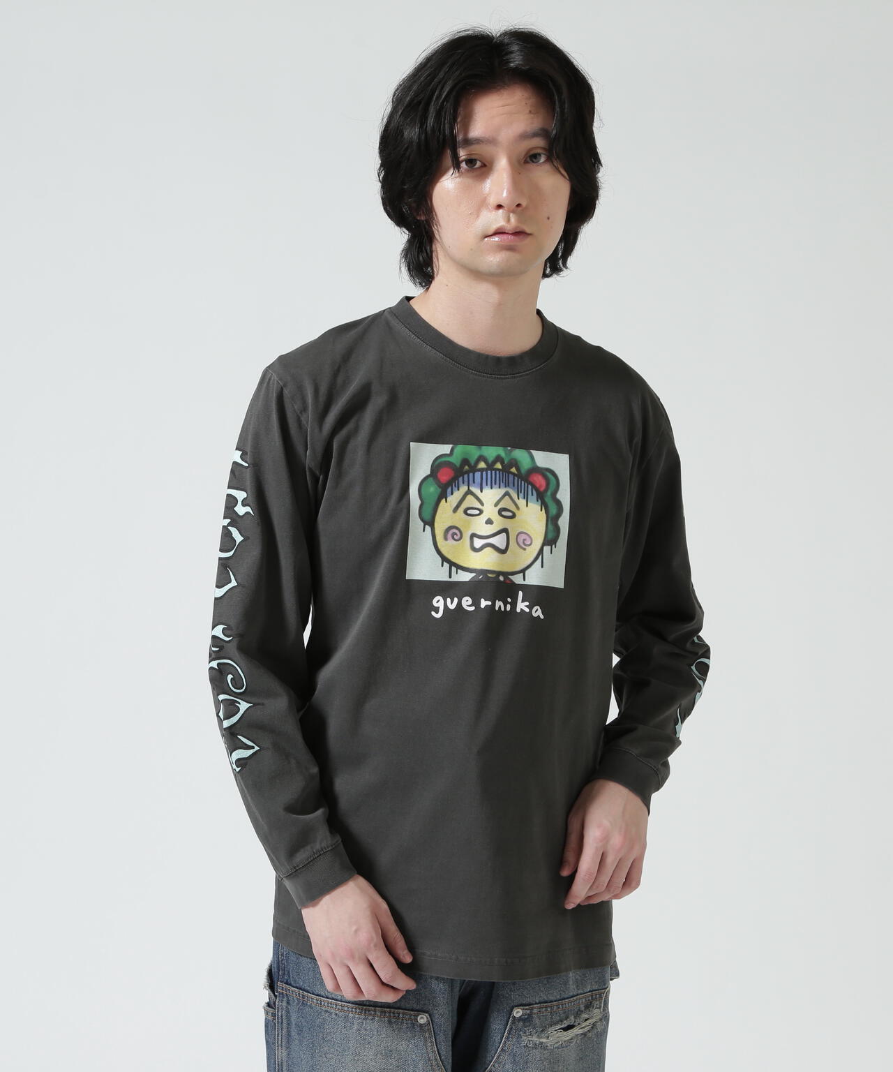 guernika/ゲルニカ/Drooping COJI-COJI Vintage Style Long Sleeve T-shirt