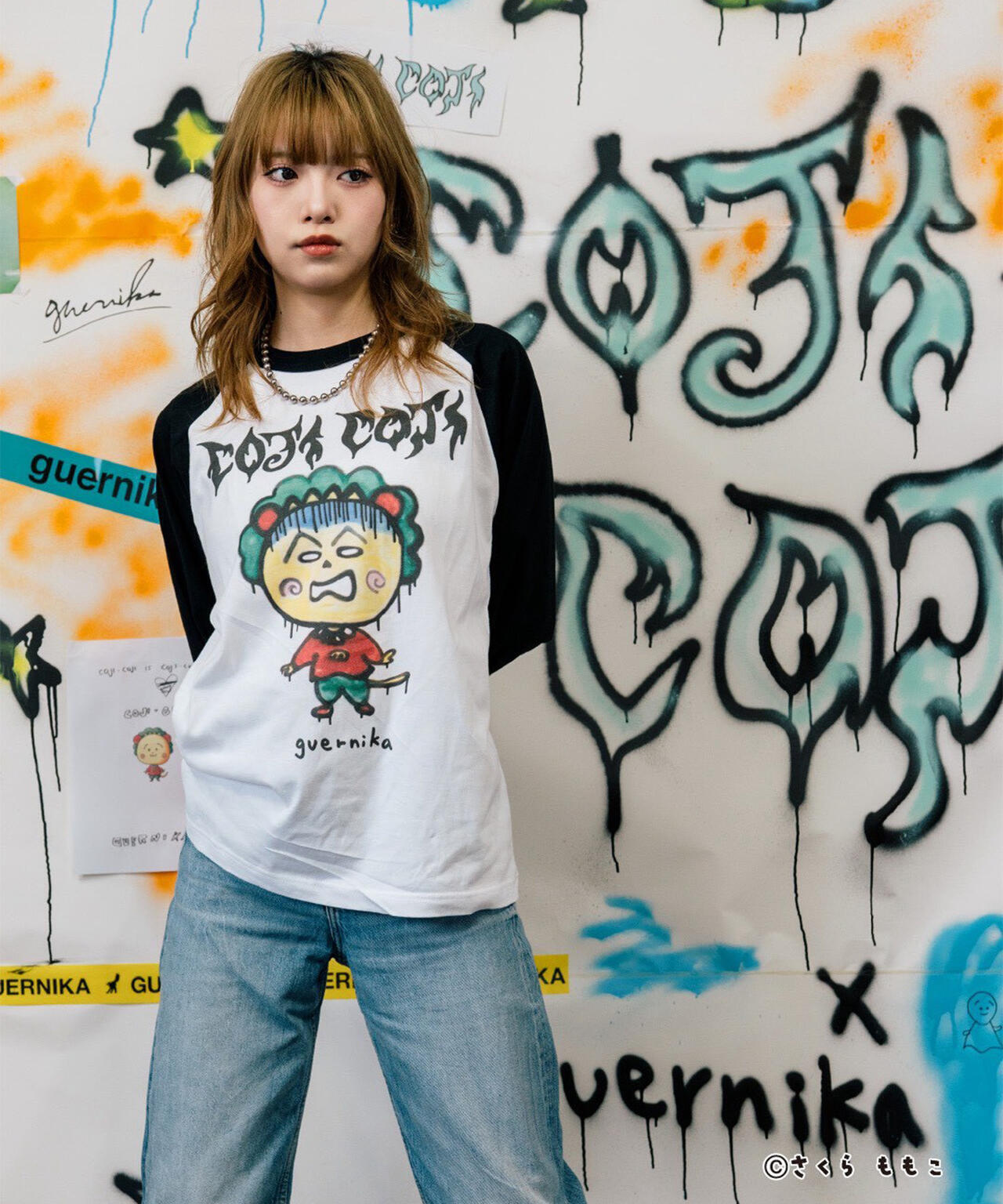 guernika/ゲルニカ/Drooping COJI-COJI Raglan Sleeve T-Shirt