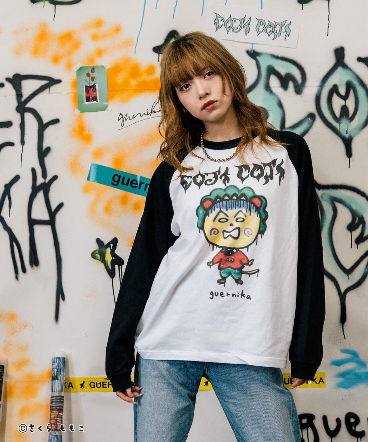 guernika/ゲルニカ/Drooping COJI-COJI Raglan Sleeve T-Shirt