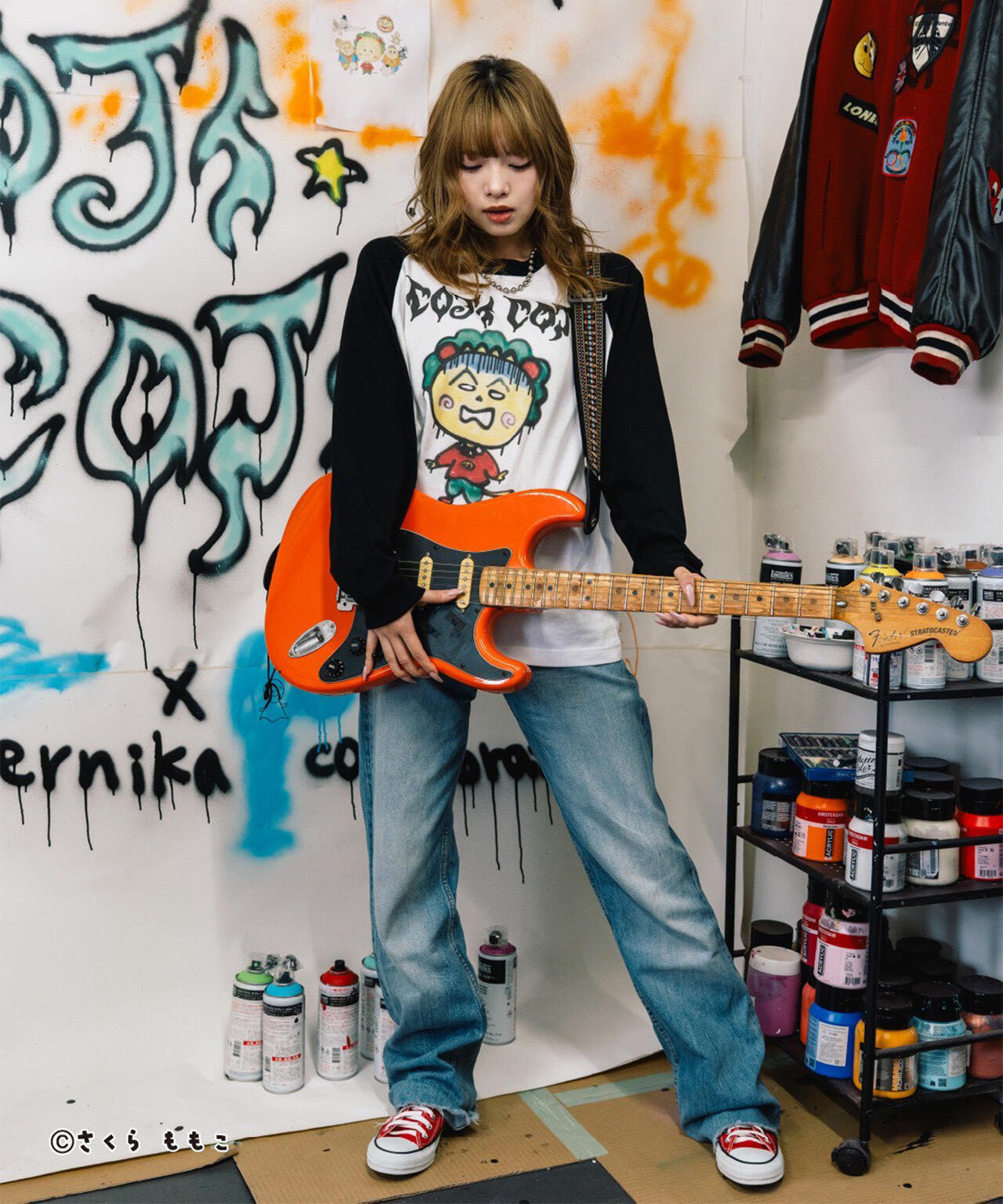 guernika/ゲルニカ/Drooping COJI-COJI Raglan Sleeve T-Shirt