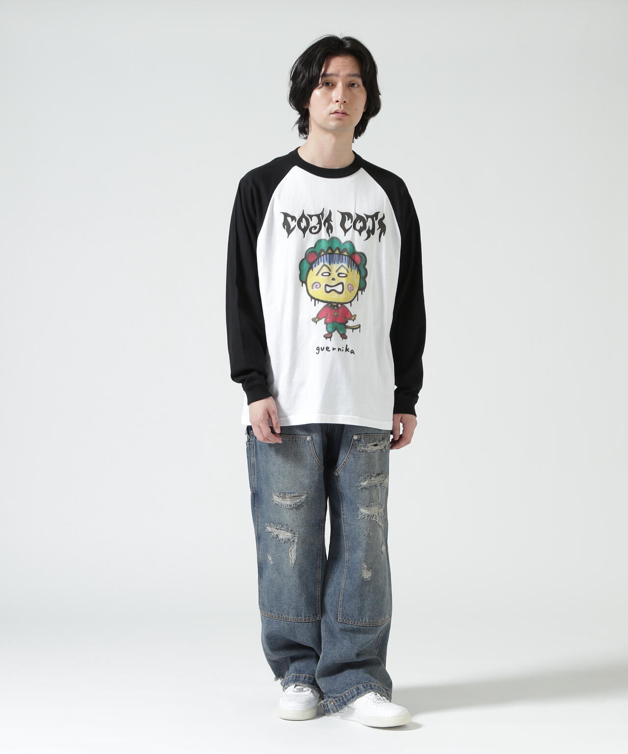 guernika/ゲルニカ/Drooping COJI-COJI Raglan Sleeve T-Shirt