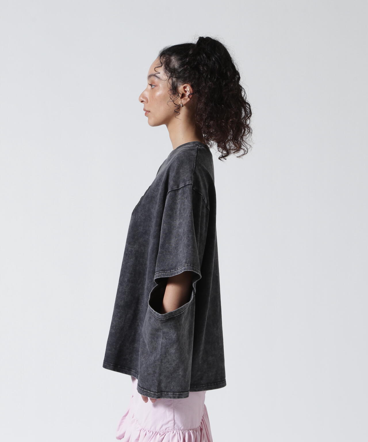 ANNA SUI NYC/アナ スイ エヌワイシー/スリーブスラッシュロングTシャツ