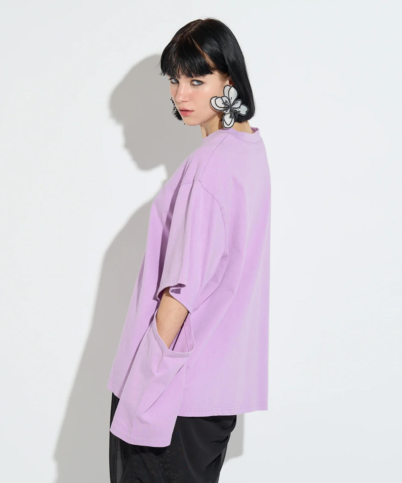 ANNA SUI NYC/アナ スイ エヌワイシー/スリーブスラッシュロングTシャツ