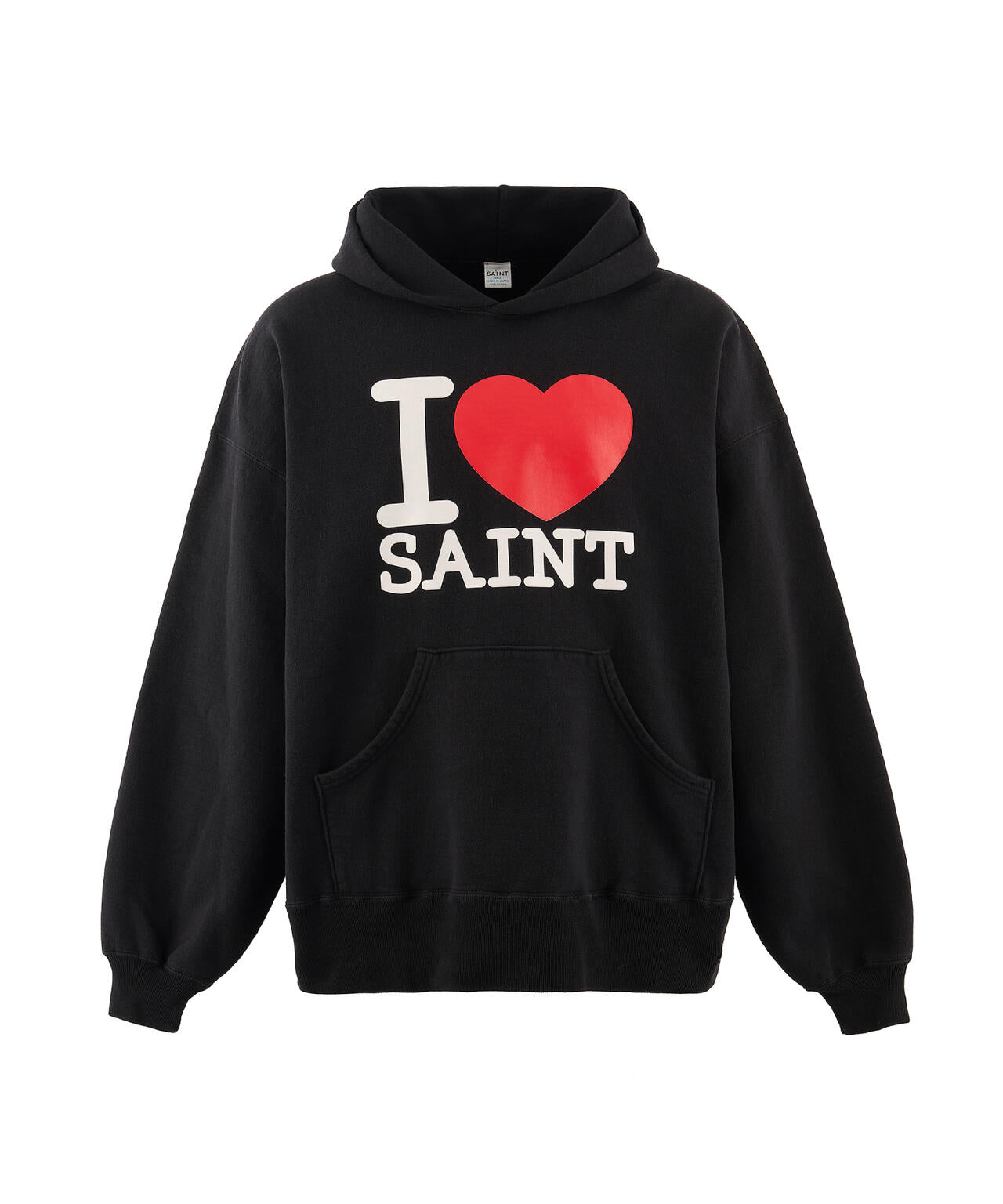 SAINT MICHAEL/セントマイケル/HOODIE/I LOVE SAINT/BLACK