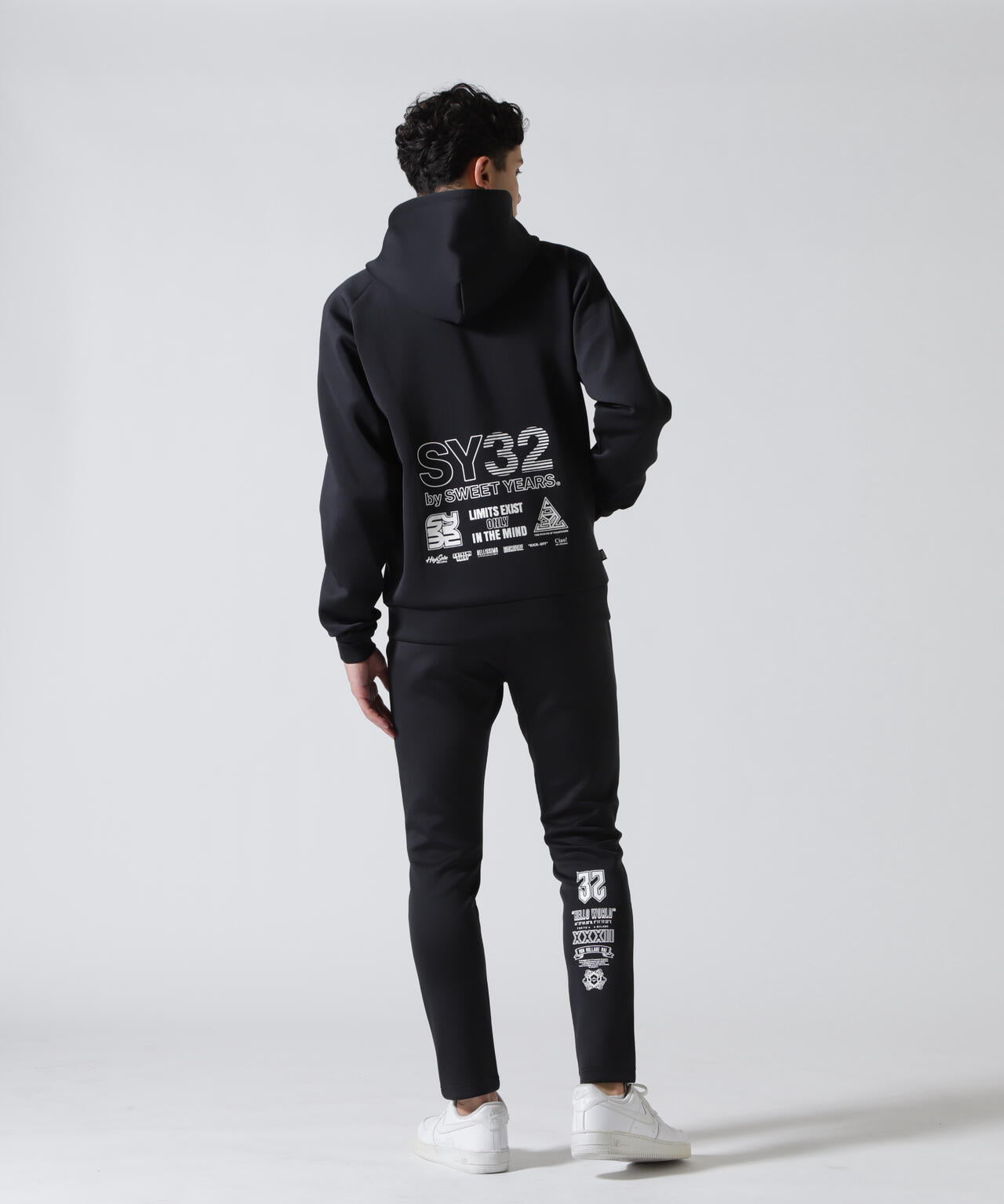 SY32 by SWEET YEARS /エスワイサーティトゥ バイ スィートイヤーズ/DOUBLE KNIT MULTI LOGO ZIP