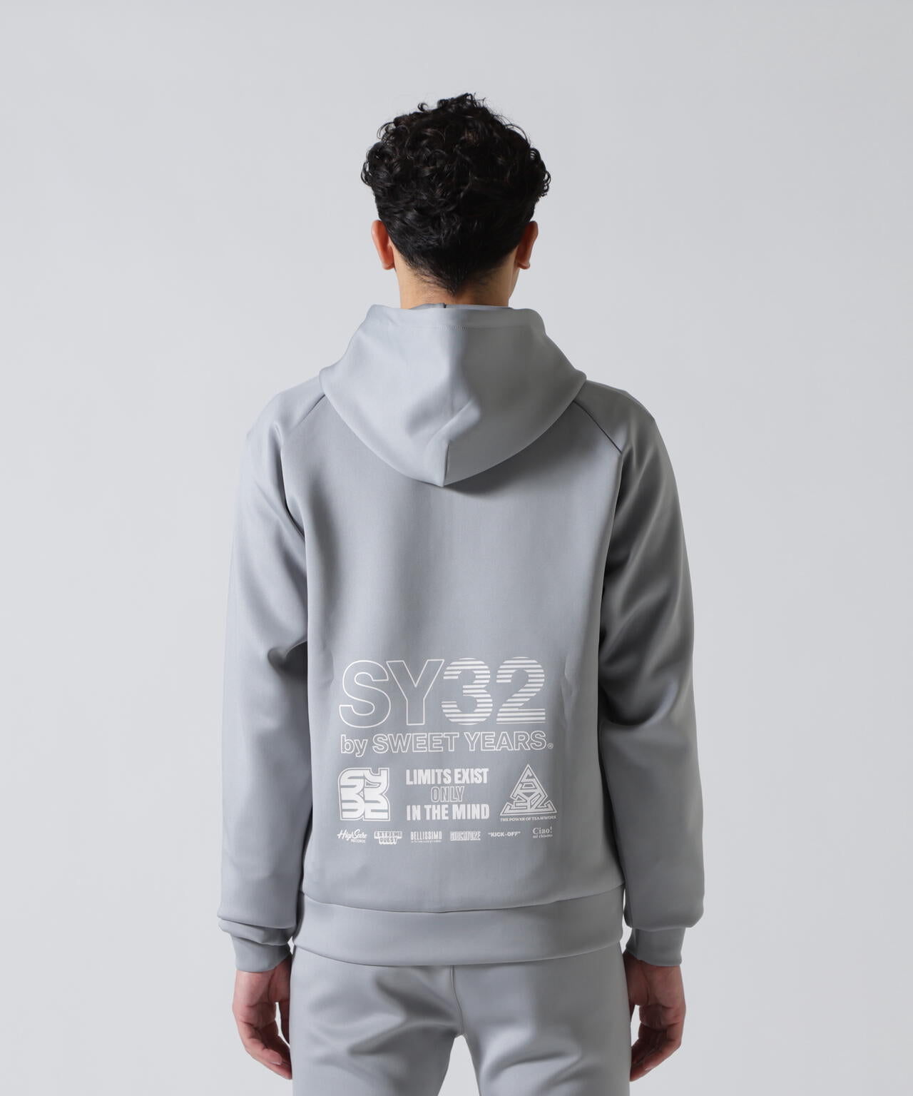 SY32 by SWEET YEARS /エスワイサーティトゥ バイ スィートイヤーズ/DOUBLE KNIT MULTI LOGO ZIP