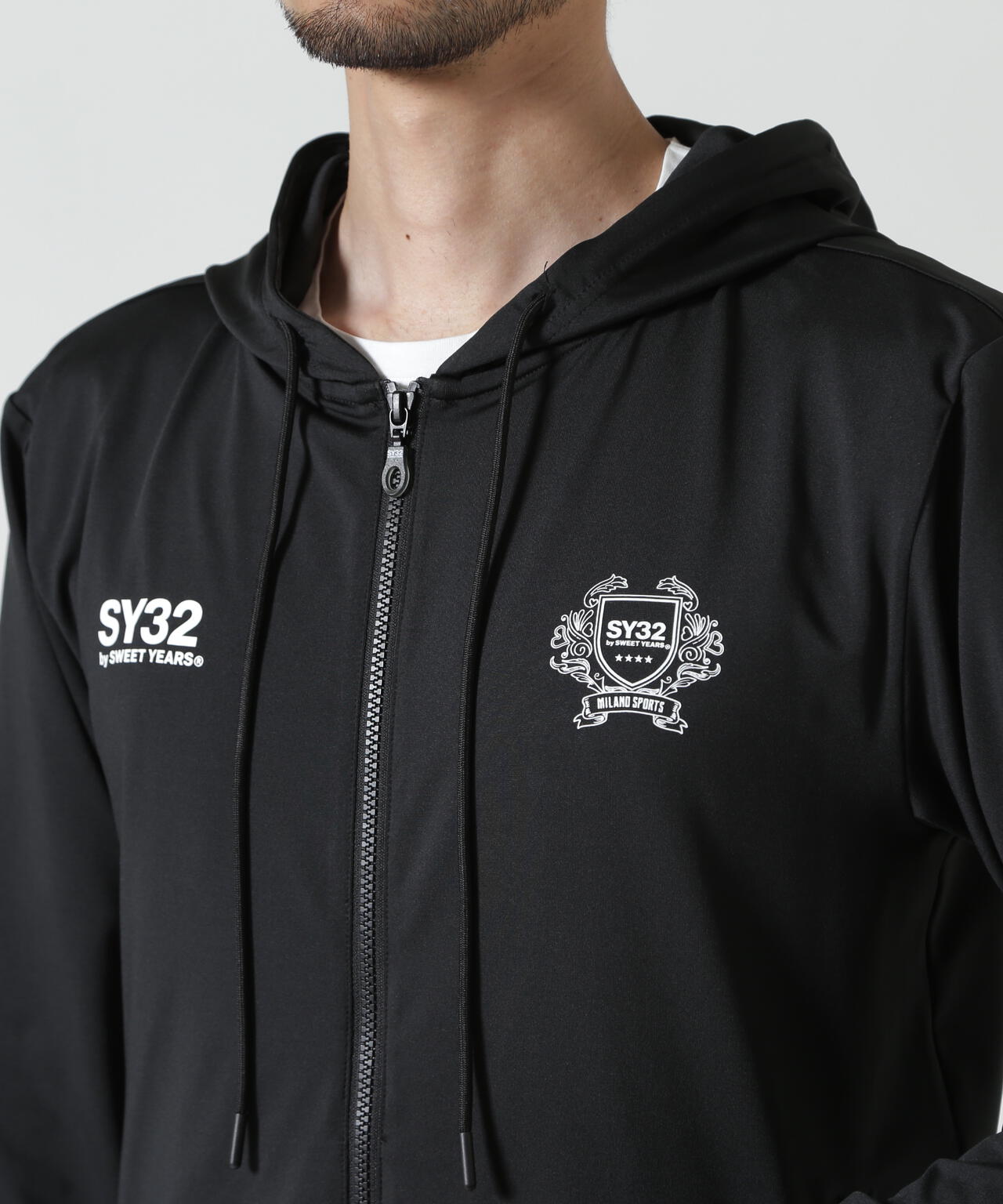 SY32 by SWEET YEARS/RASH GUARD BASIC ZIP HD