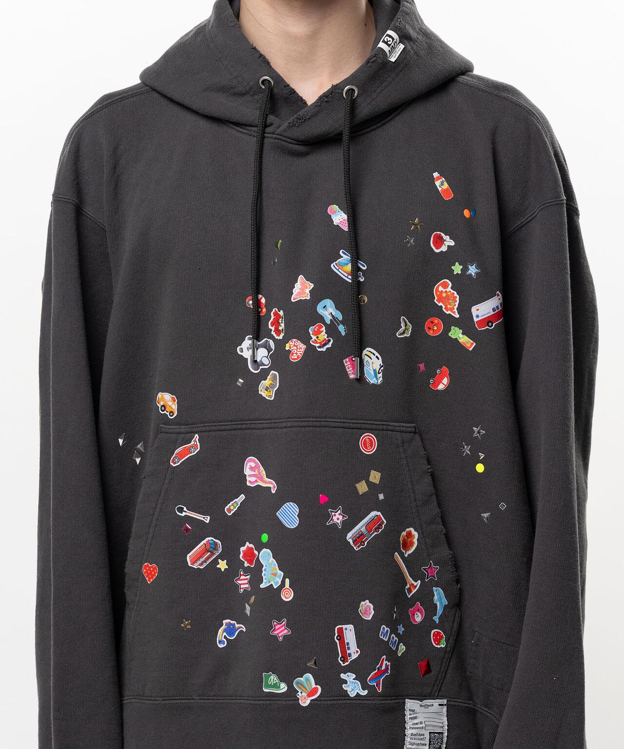 Maison MIHARA YASUHIRO/メゾン ミハラヤスヒロ/KIDS STICKER HOODIE
