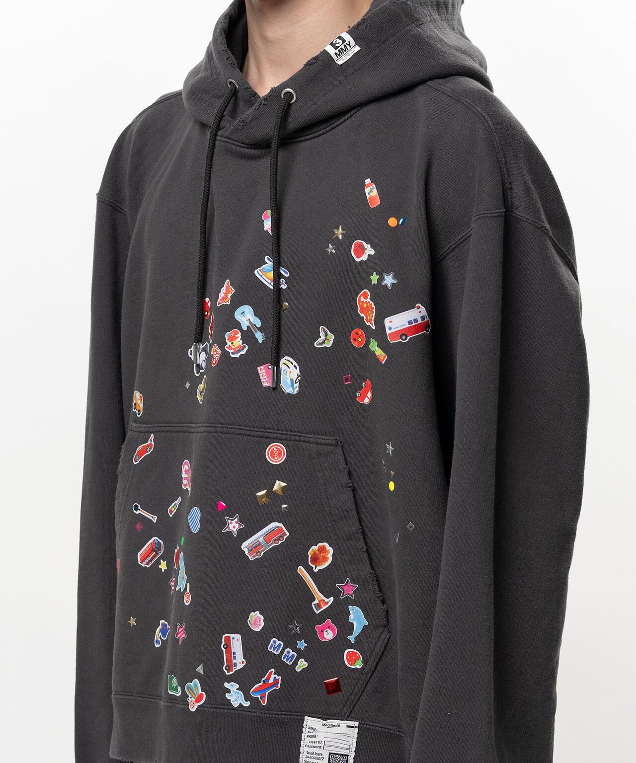 Maison MIHARA YASUHIRO/メゾン ミハラヤスヒロ/KIDS STICKER HOODIE