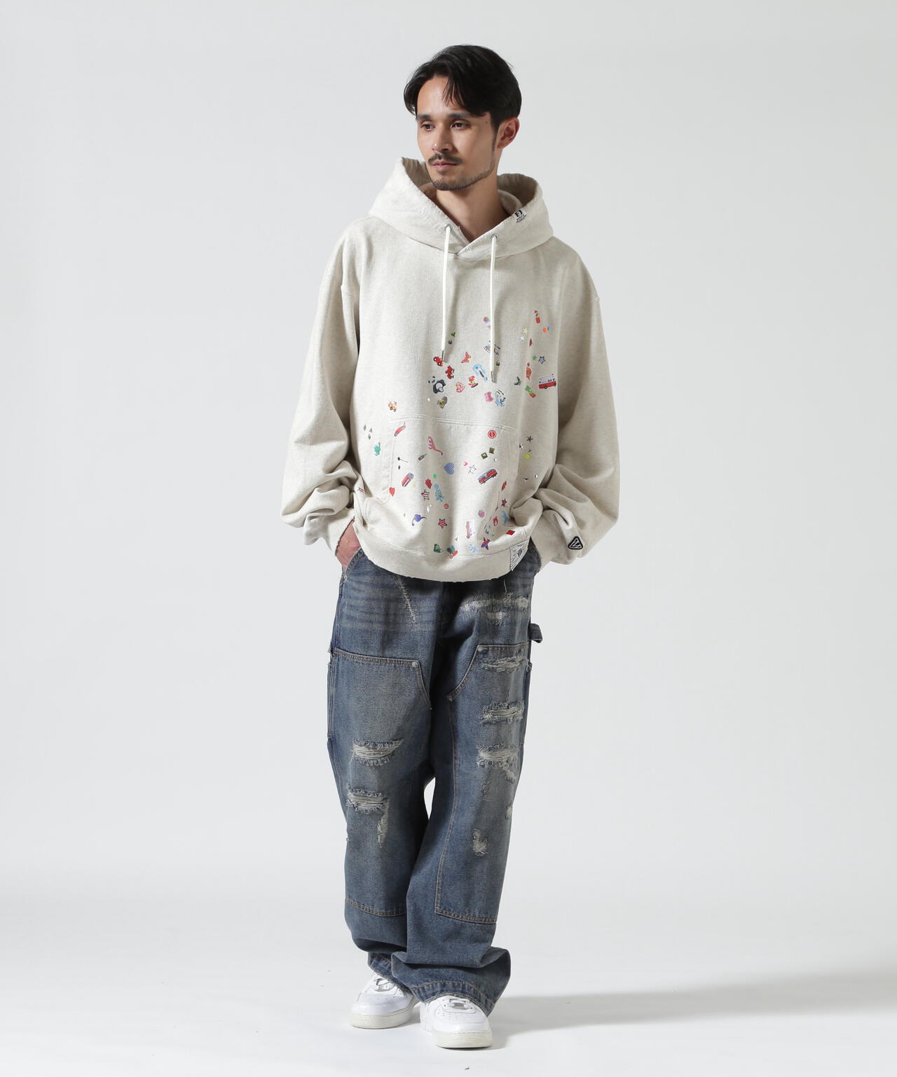 Maison MIHARA YASUHIRO/メゾン ミハラヤスヒロ/KIDS STICKER HOODIE