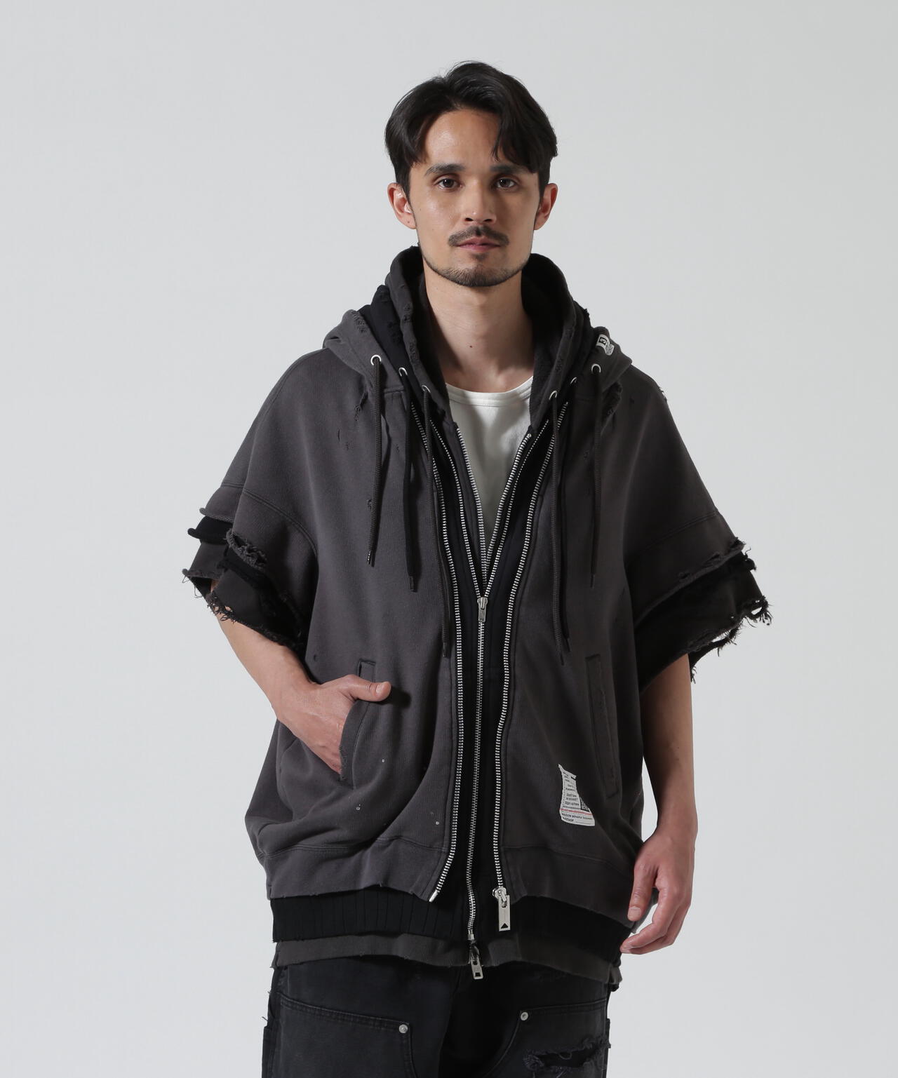 Maison MIHARAYASUHIRO/メゾン ミハラヤスヒロ/TRIPLE LAYERED NO SLEEVE PK