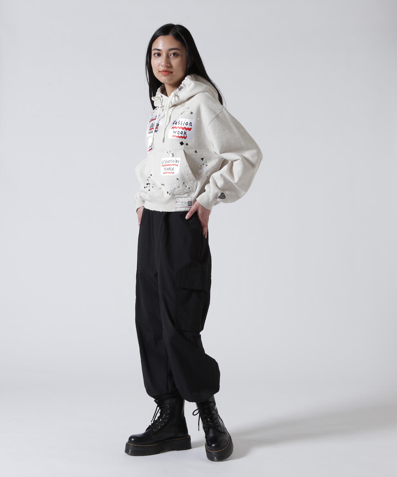 Maison MIHARAYASUHIRO/メゾン ミハラヤスヒロ/Embellished Sticker Hoodie