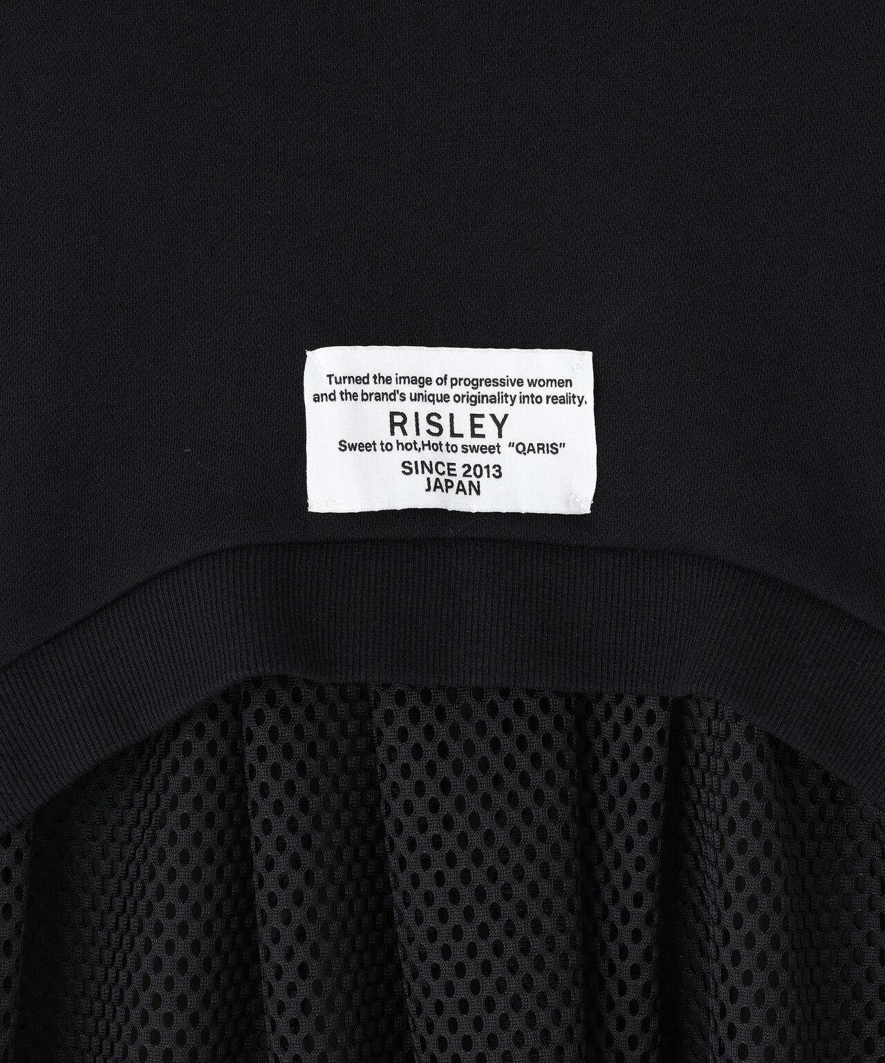 Risley/リズレー/Back mesh hoodie