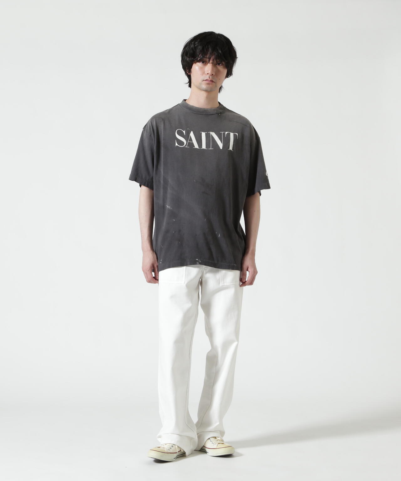 SAINT MICHAEL/セントマイケル/SS T-SHIRT/SAINT 666/BLACK