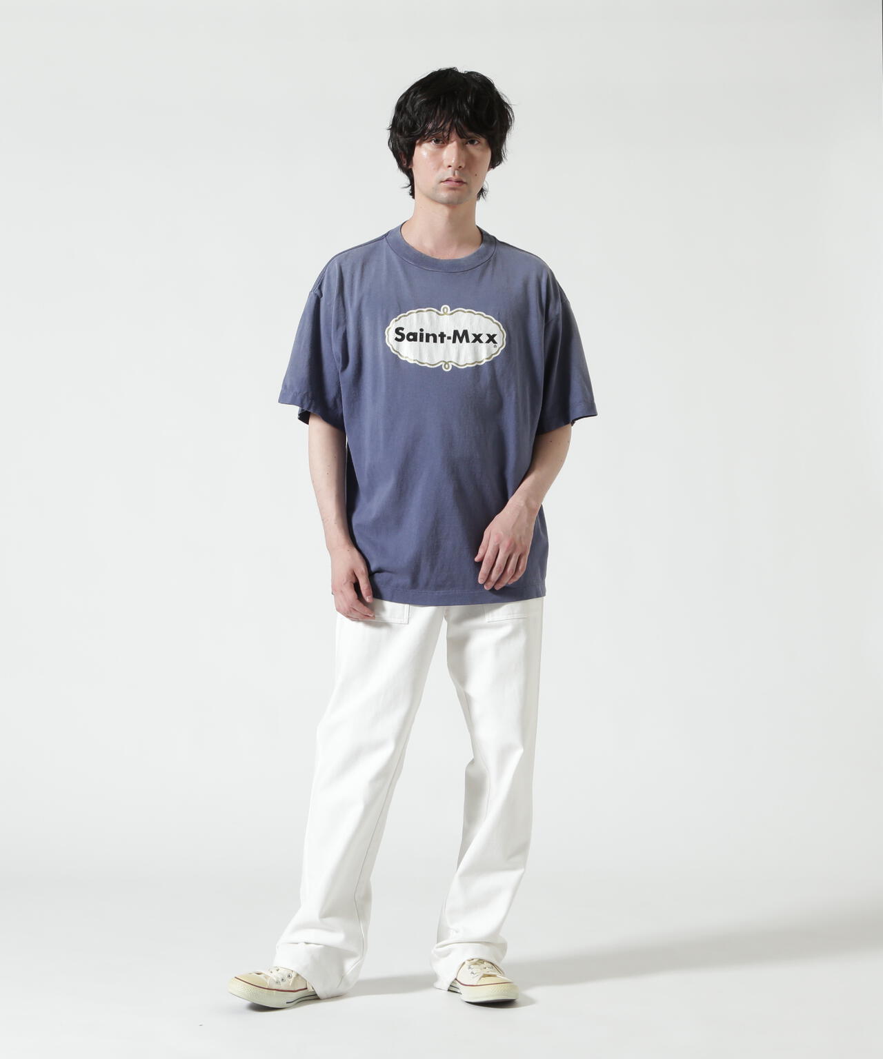 SAINT MICHAEL/セントマイケル/SS T-SHIRT/SAINT MXX/NAVY