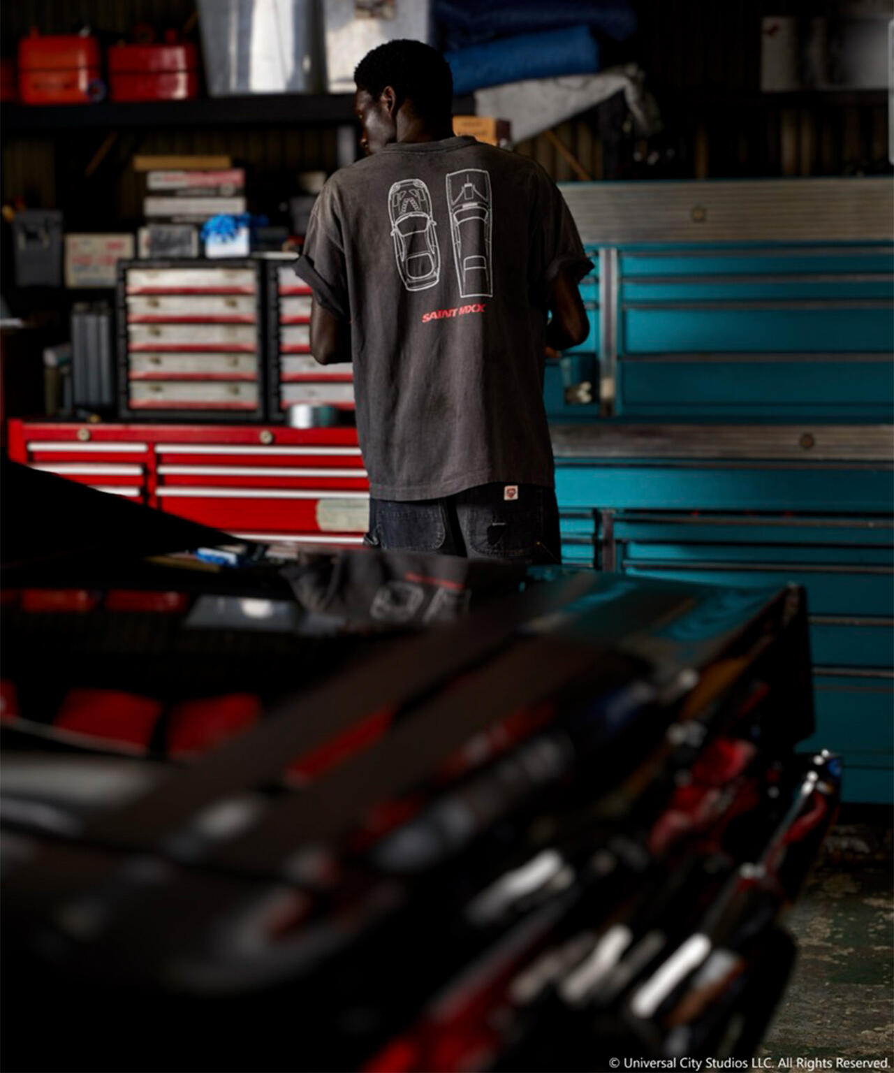 SAINT MICHAEL/セントマイケル/SS T-SHIRT/FAST FURIOUS/BLK