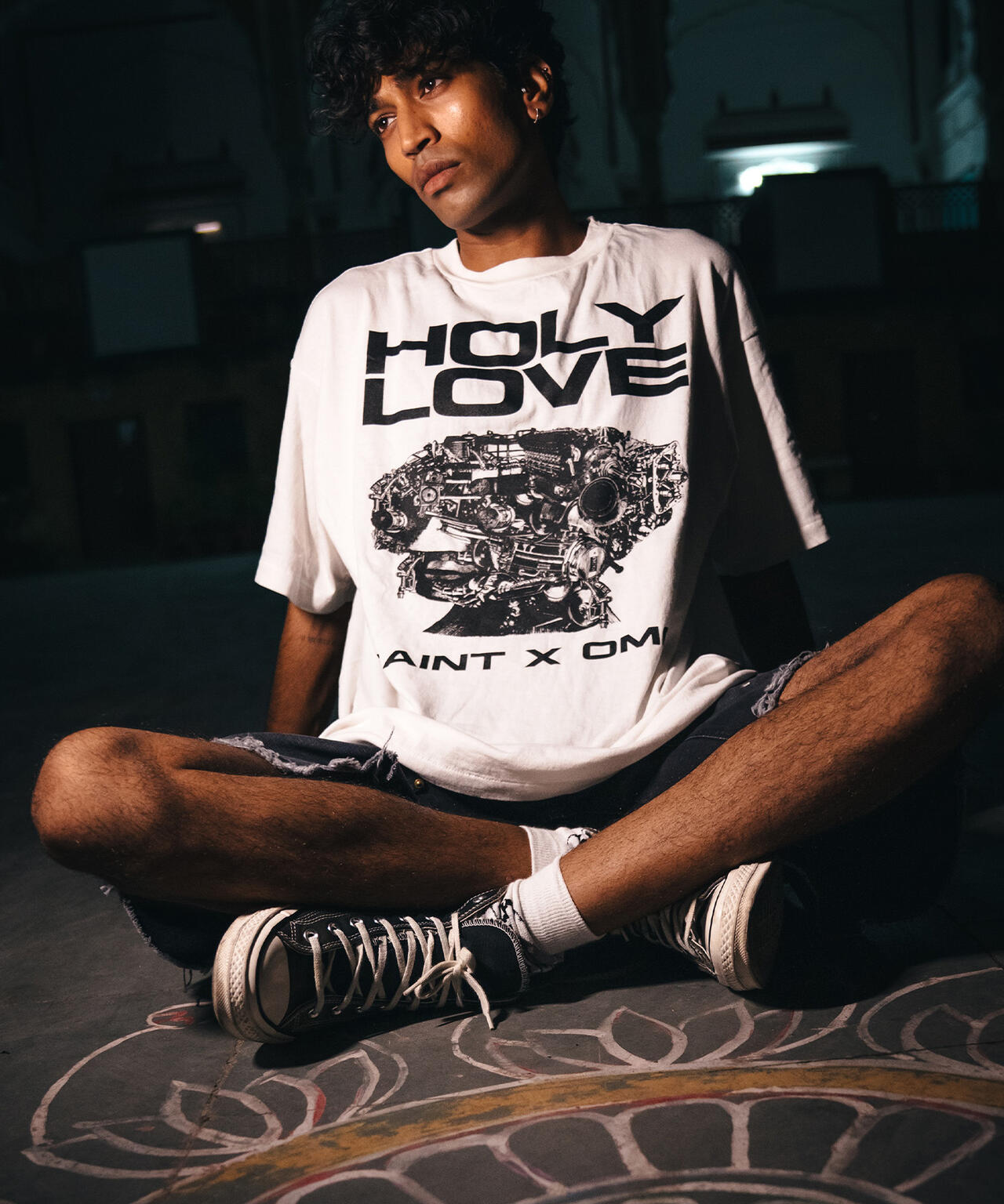 SAINT MICHAEL/セントマイケル/KK_SS T-SHIRT/HOLY LOVE/WHITE