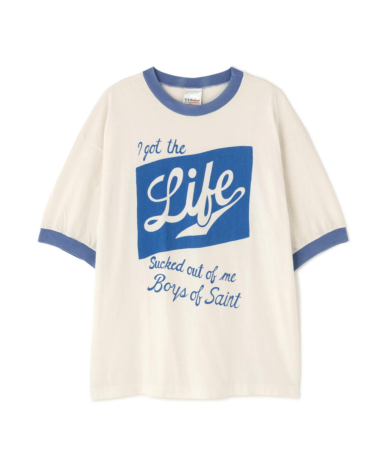 SAINT MICHAEL/セントマイケル/BOS_SS T-SHIRT/RINGER TEE