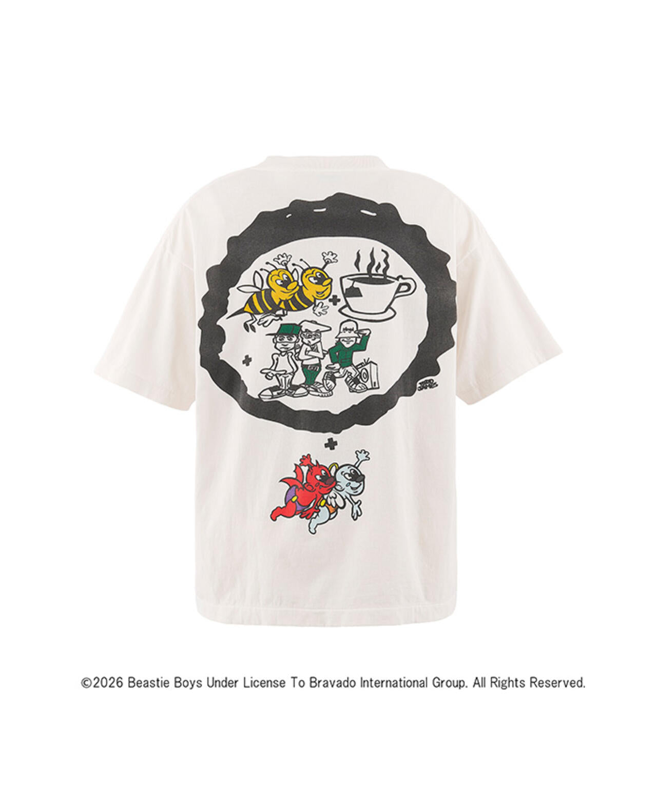 SAINT MICHAEL/セントマイケル/BTB_SS T-SHIRT/BEASTIEBOYS/WHITE