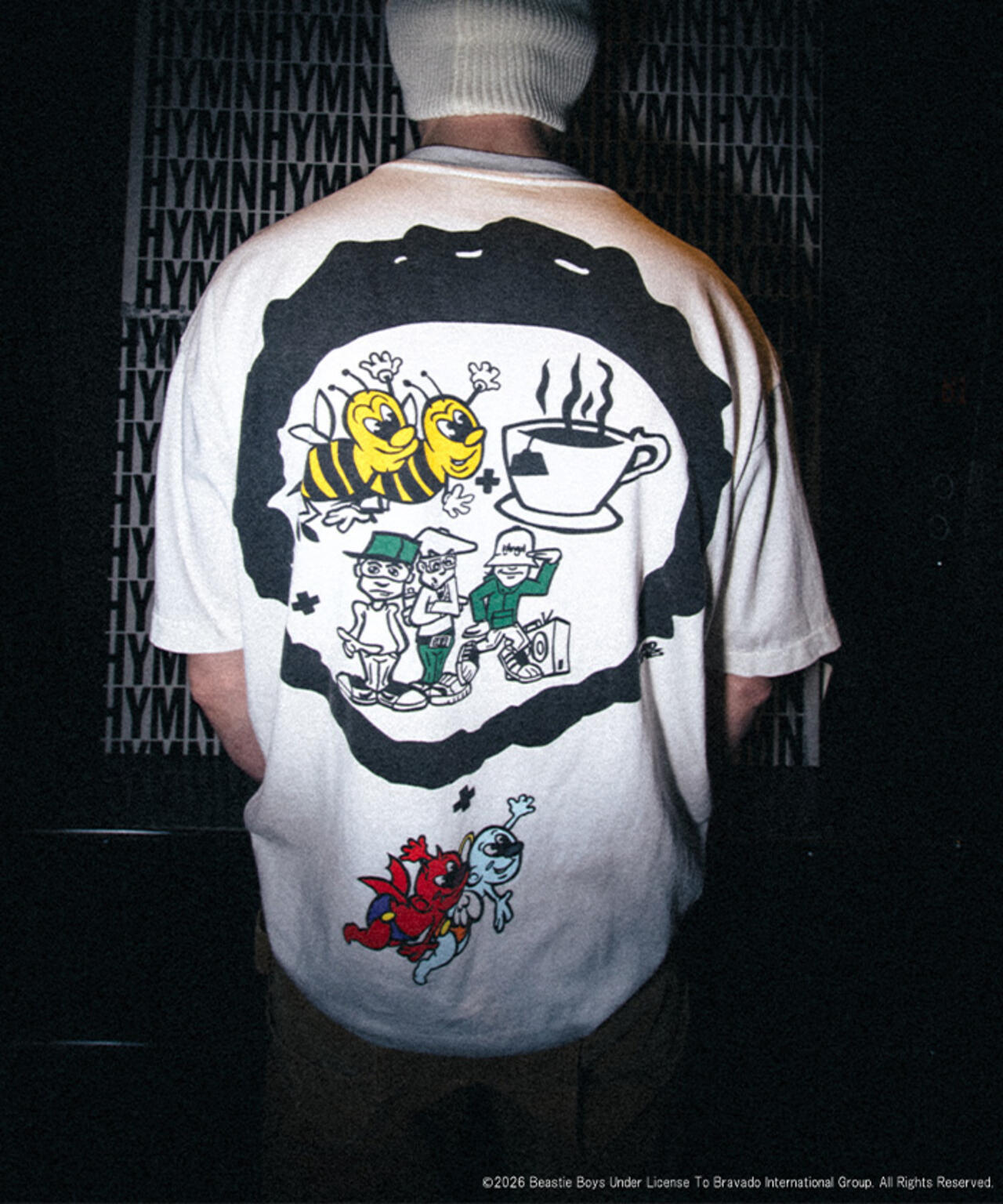 SAINT MICHAEL/セントマイケル/BTB_SS T-SHIRT/BEASTIEBOYS/WHITE