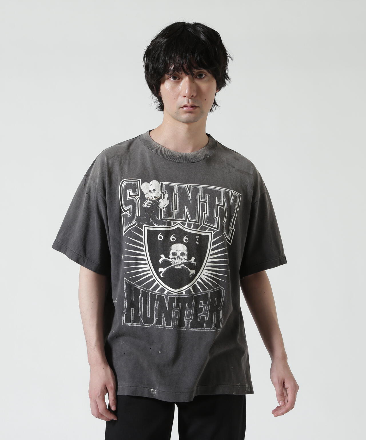 SAINT MICHAEL/セントマイケル/BH_SS T/SAINTY HUNTER/BLACK