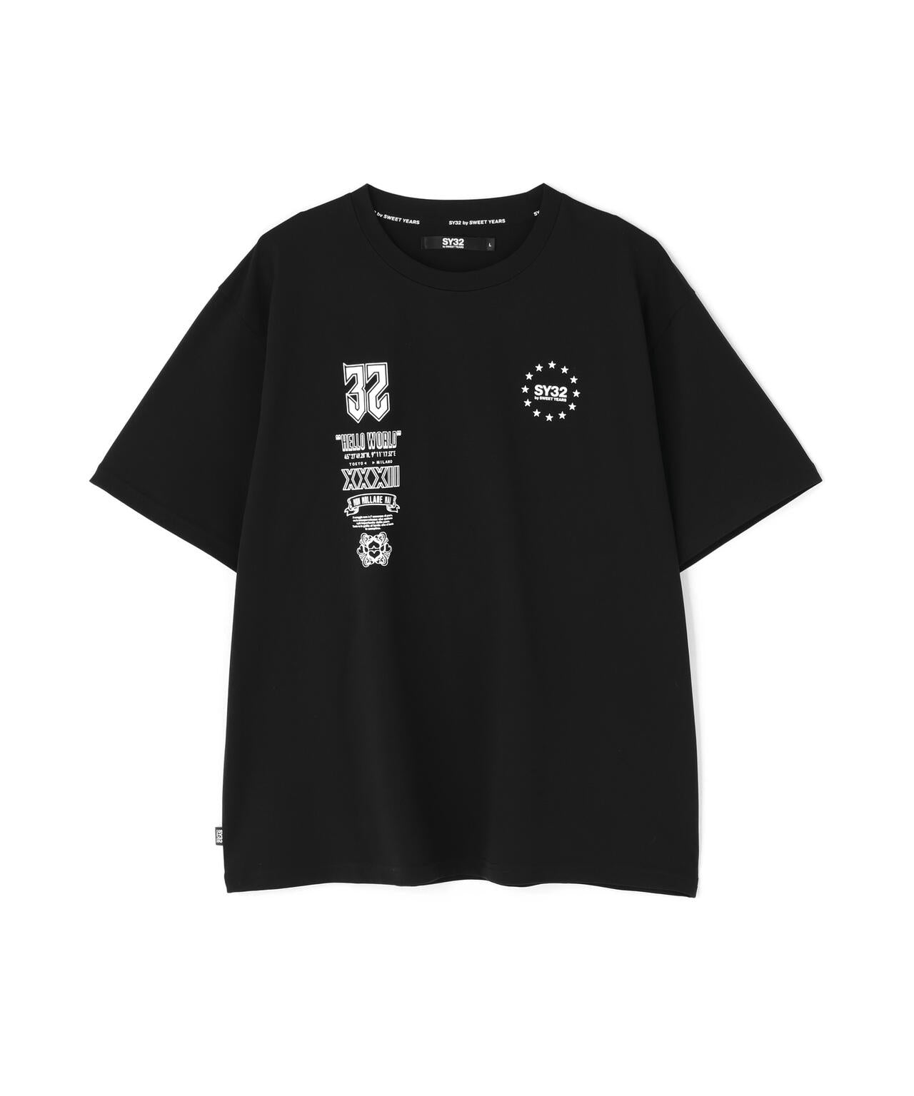 SY32 by SWEET YEARS /MULTI LOGO TEE