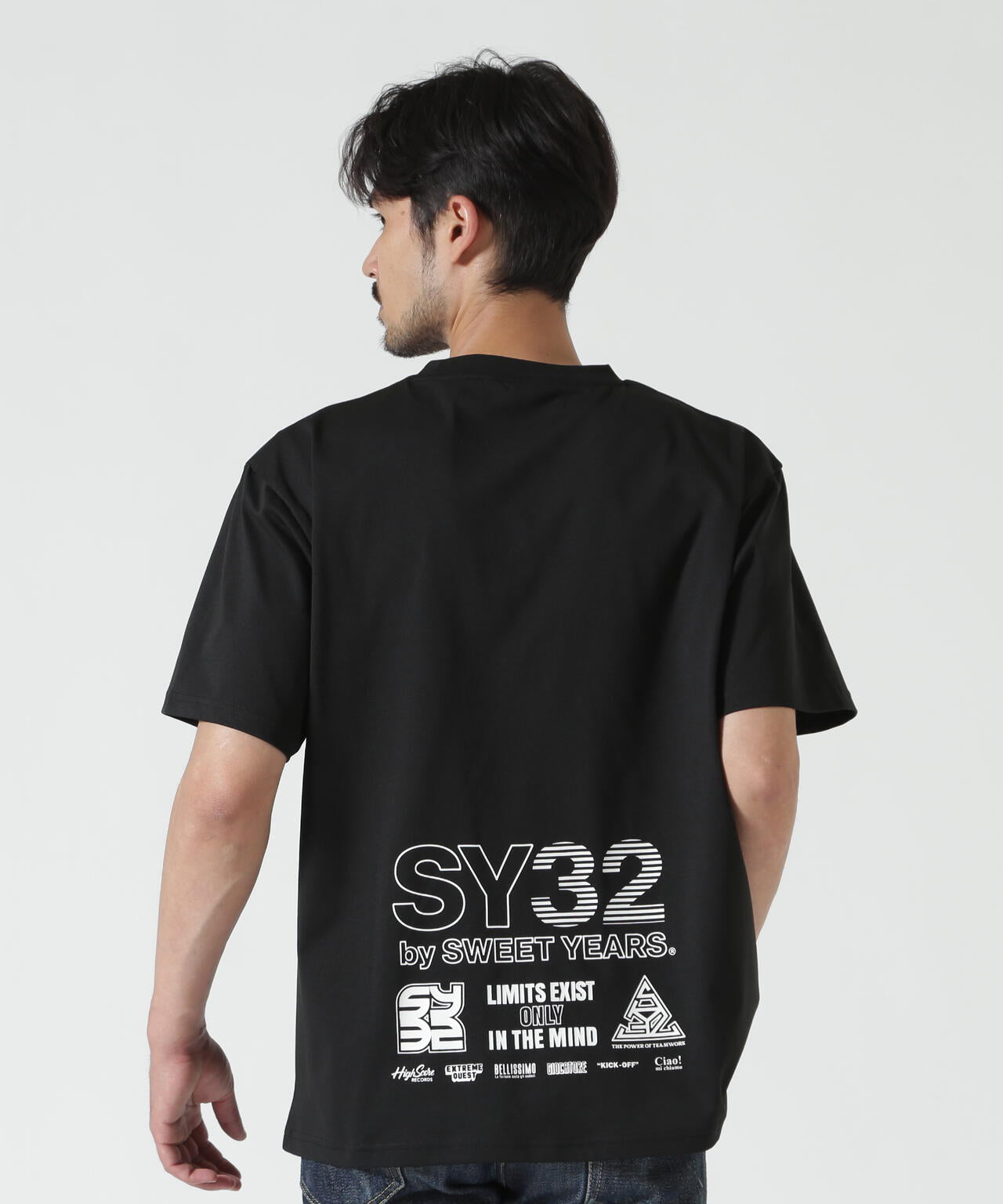 SY32 by SWEET YEARS /MULTI LOGO TEE