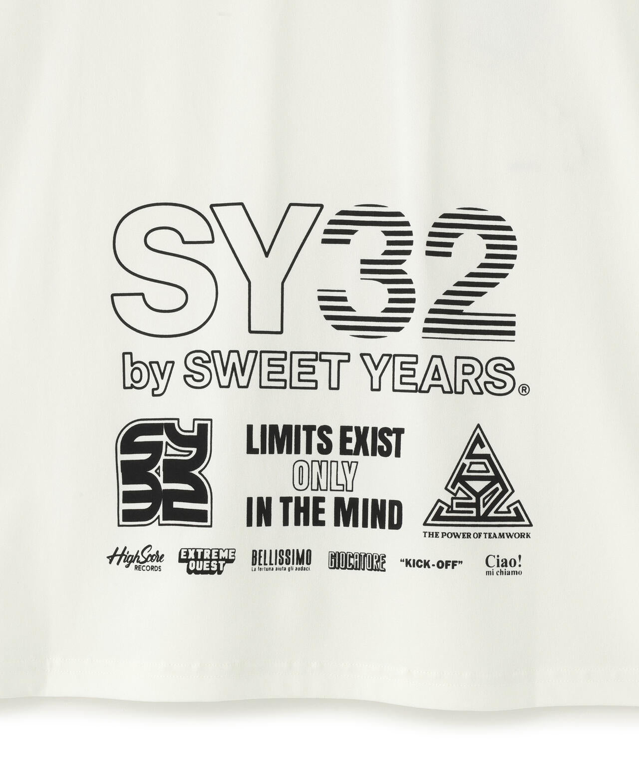 SY32 by SWEET YEARS /MULTI LOGO TEE