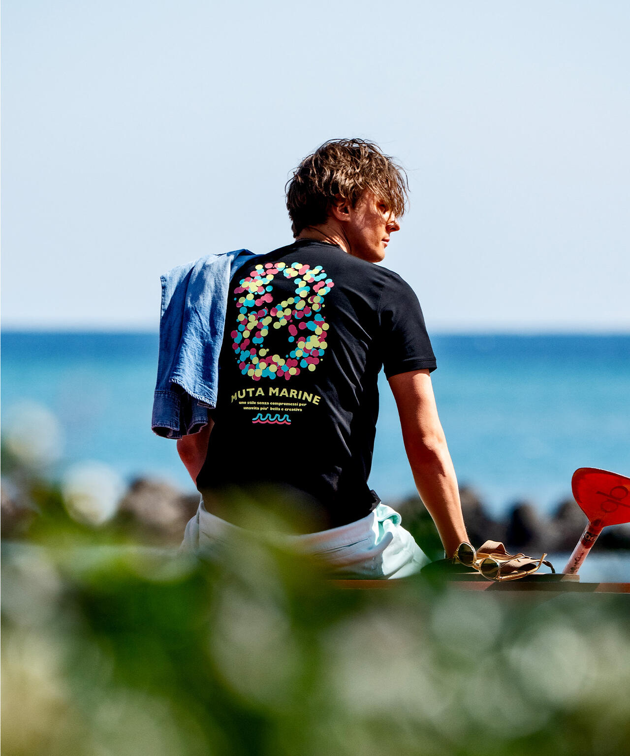 muta MARINE/ムータ マリン/別注 CNFETTI WAVE TEE