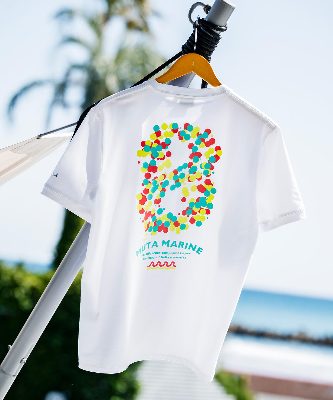 muta MARINE/ムータ マリン/別注 CNFETTI WAVE TEE