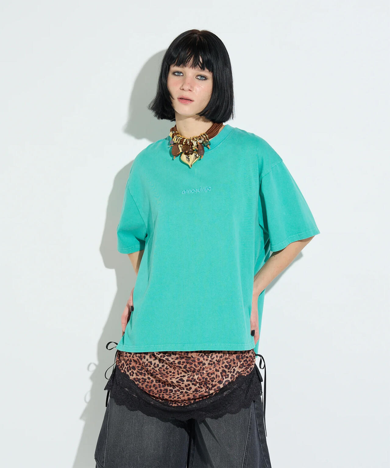 ANNA SUI NYC/アナ スイ エヌワイシー/ラメロゴＴシャツ