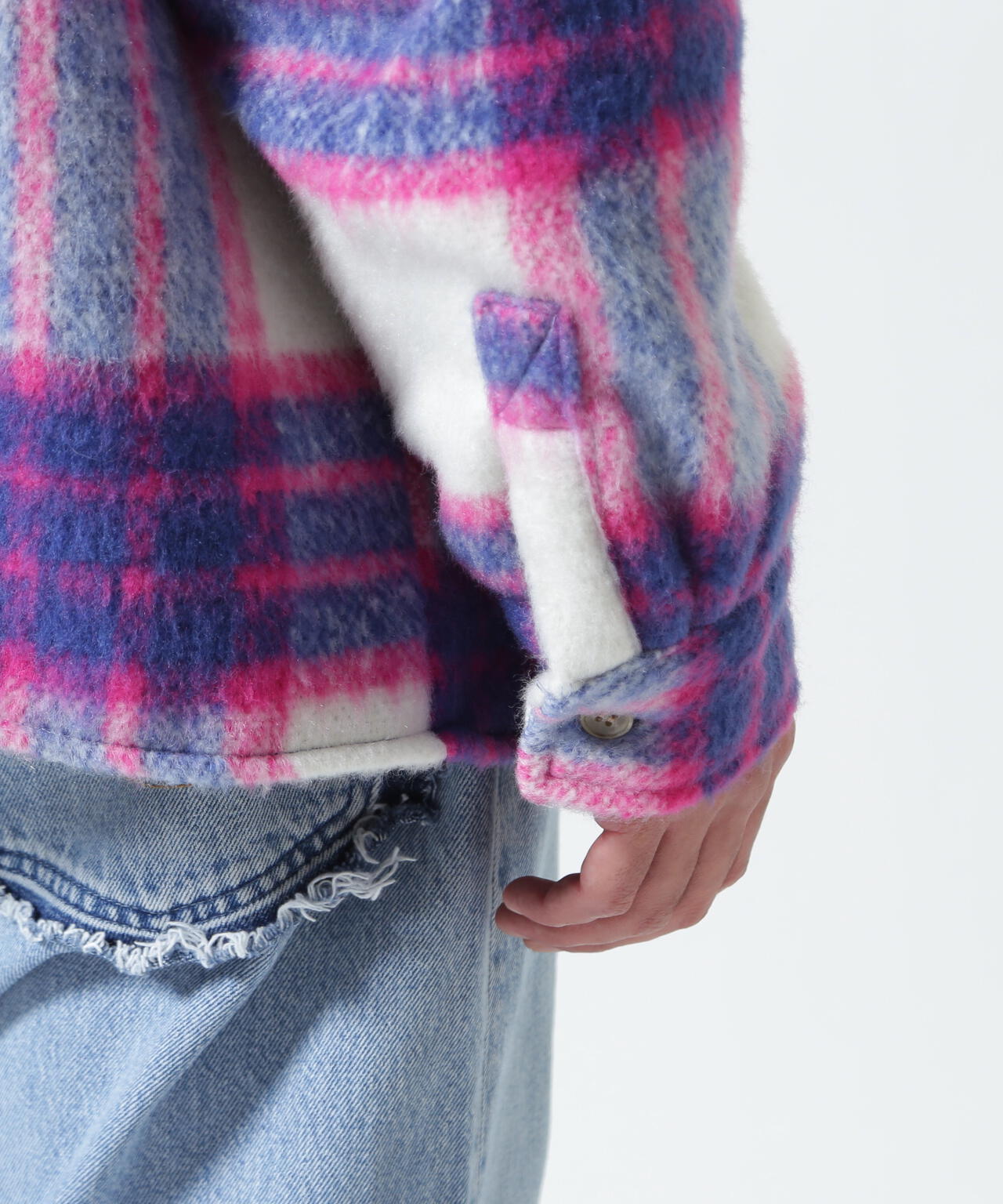 FR(13)NDS/フレンズ/Shaggy Check BLOUSON