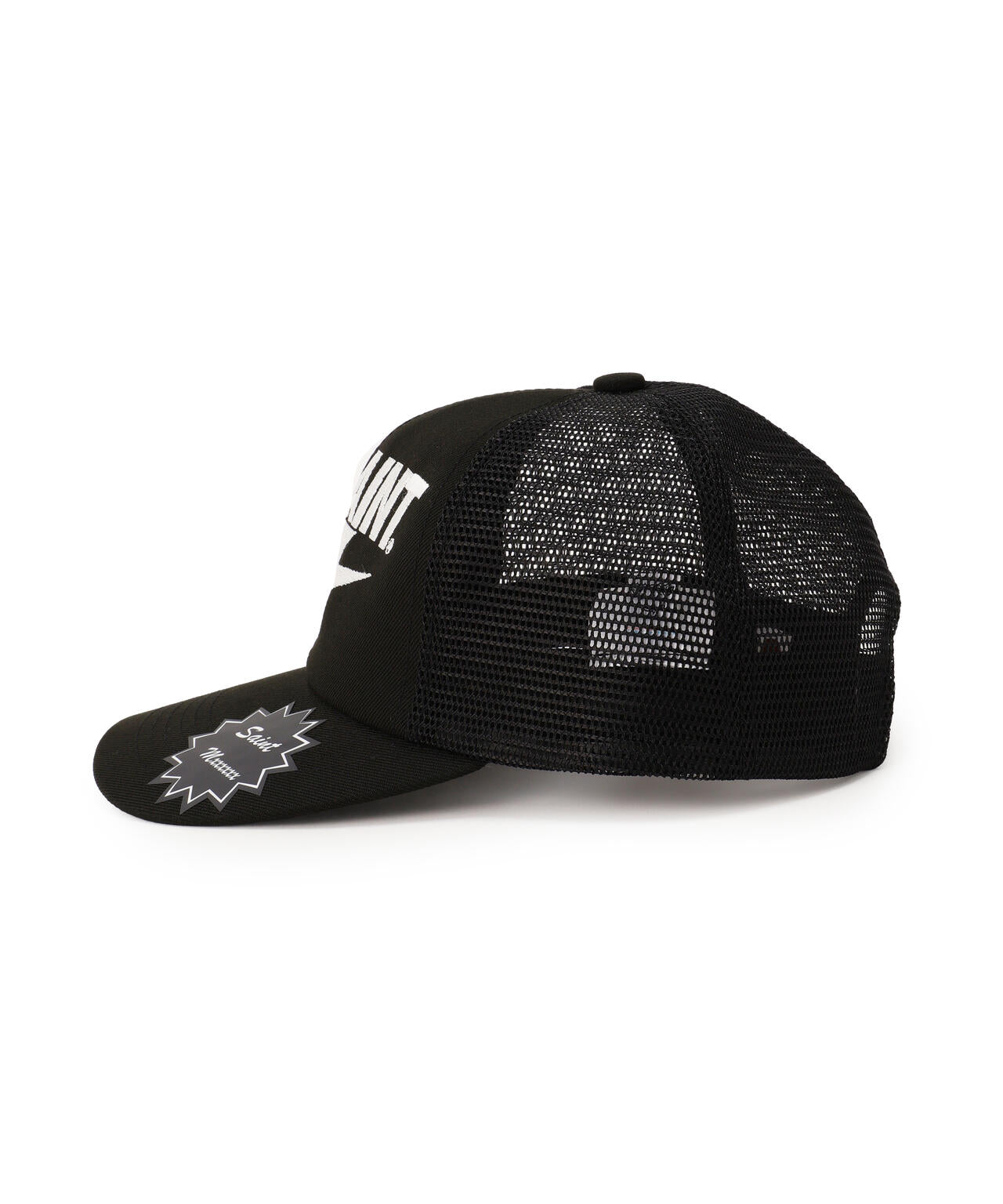 SAINT MICHAEL×A BATHING APE/BAPE_MESH CAP/BLK