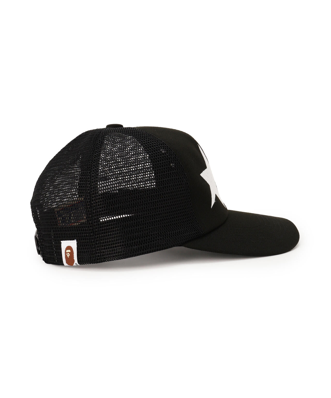 SAINT MICHAEL×A BATHING APE/BAPE_MESH CAP/BLK