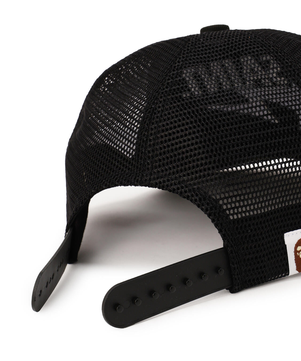 SAINT MICHAEL×A BATHING APE/BAPE_MESH CAP/BLK