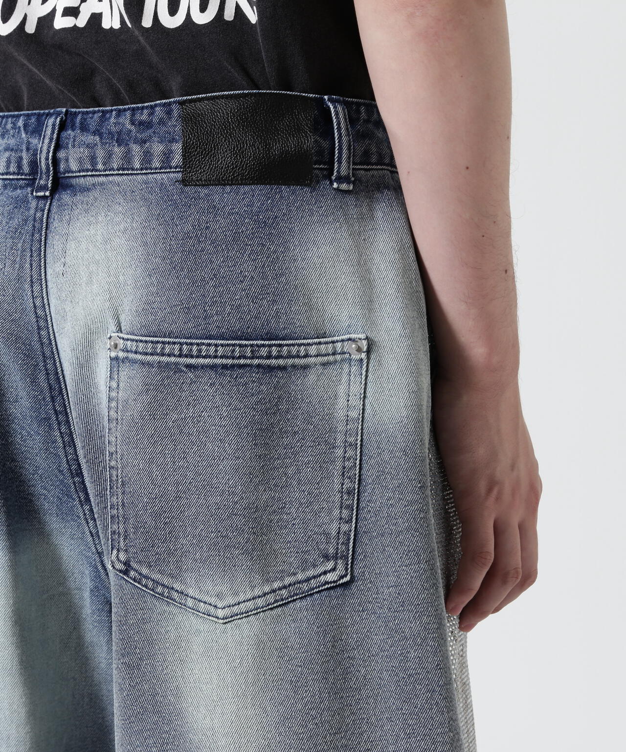 FR(13)NDS/フレンズ/LINE STONE BUGGY DENIM